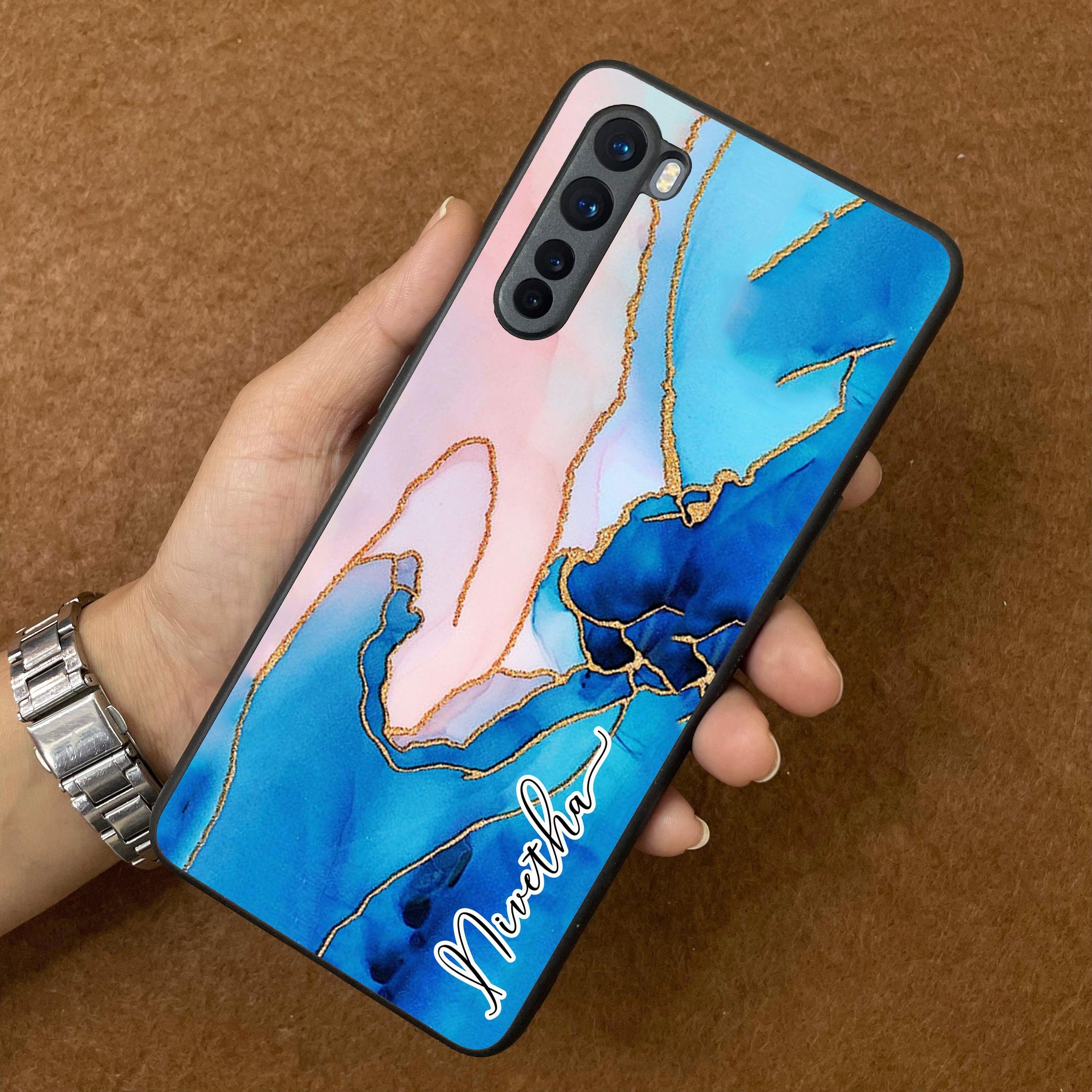 Blue Marble Glossy Metal Case Cover For OnePlus - ShopOnCliQ