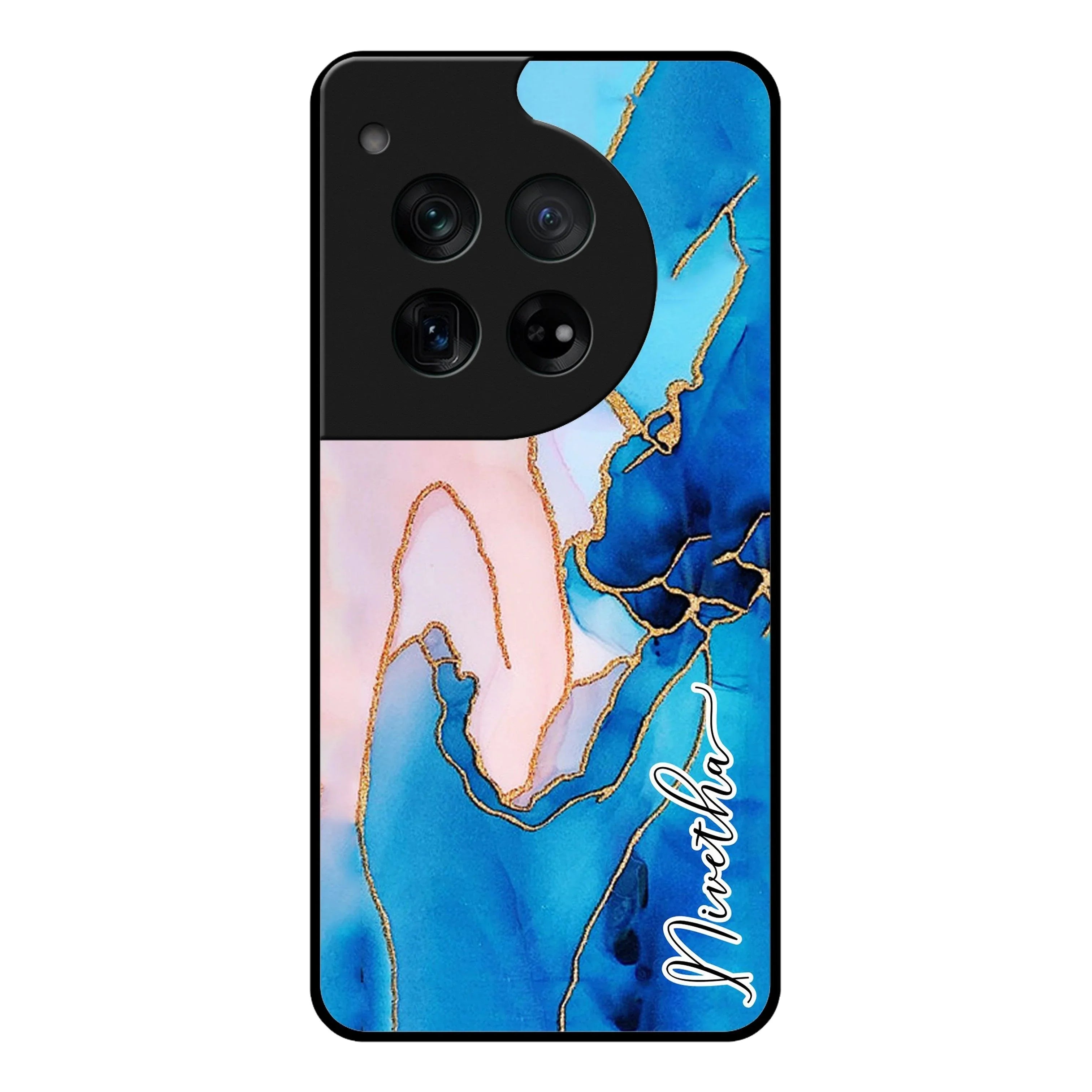 Blue Marble Glossy Metal Case Cover For OnePlus - ShopOnCliQ