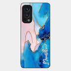 Blue Marble Glossy Metal Case Cover For OnePlus - ShopOnCliQ