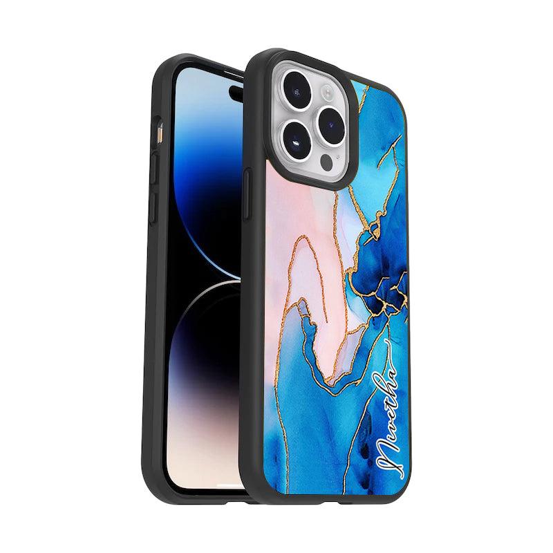 Blue Marble Glossy Metal Case Cover For Samsung - ShopOnCliQ