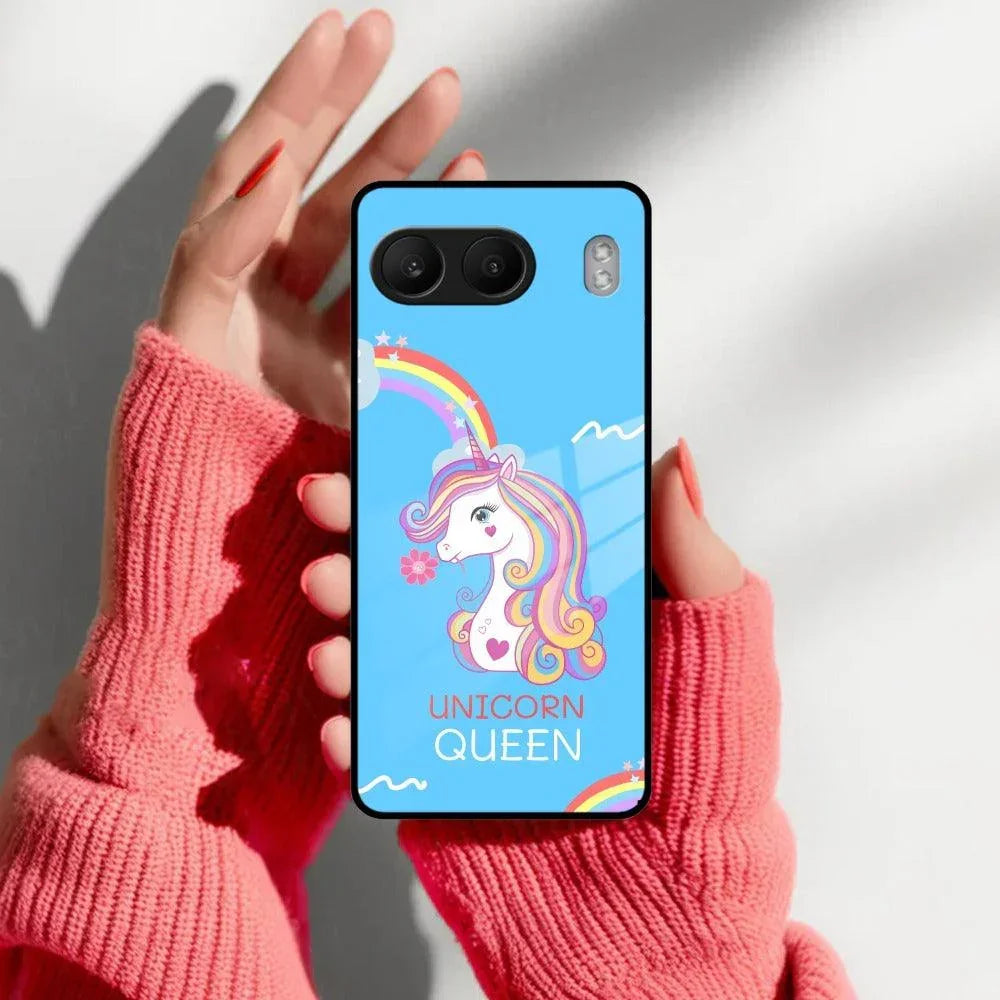 Blue Unicorn Queen Glass Phone Case For OnePlus - ShopOnCliQ