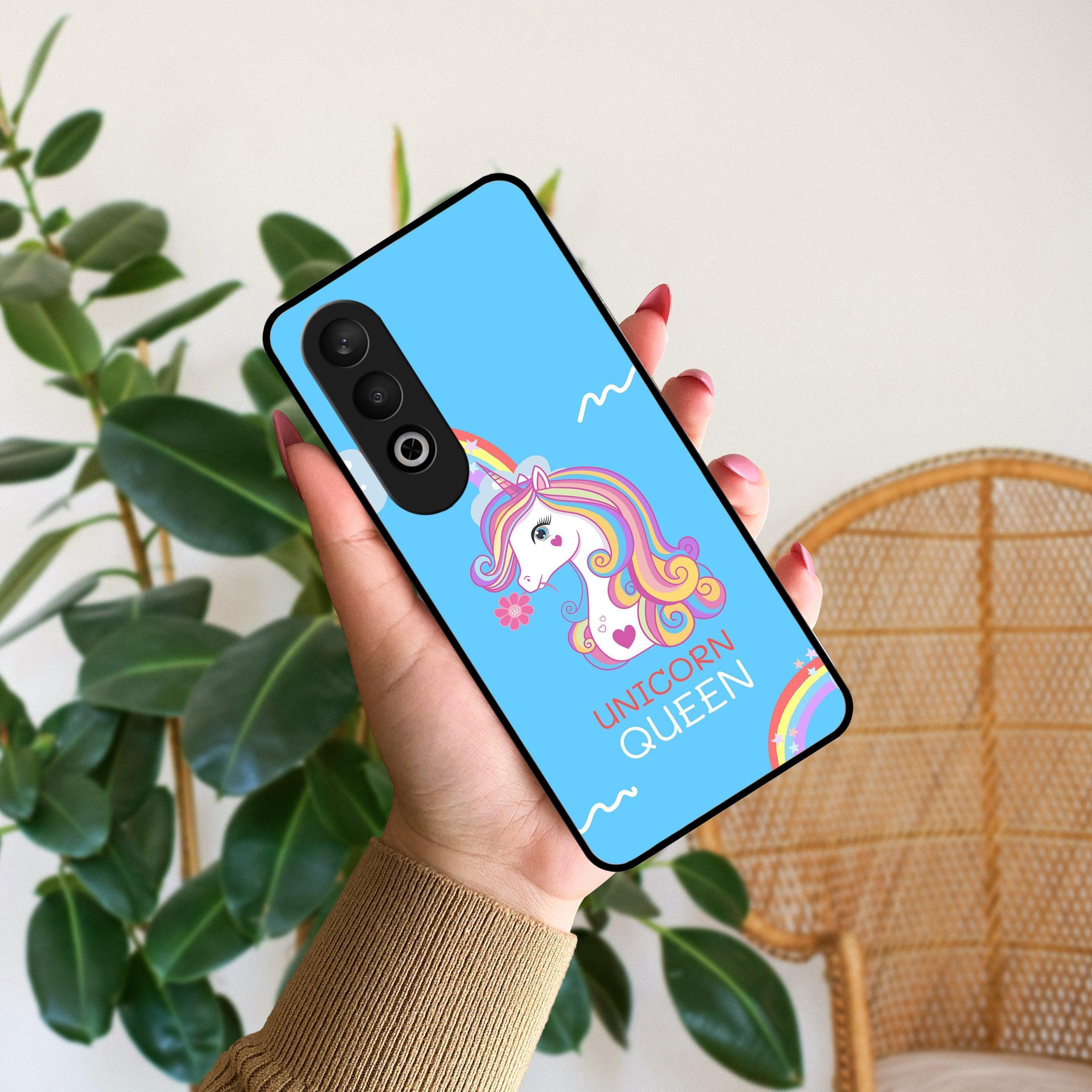 Blue Unicorn Queen Glass Phone Case For OnePlus - ShopOnCliQ