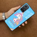 Blue Unicorn Queen Glass Phone Case For Poco - ShopOnCliQ