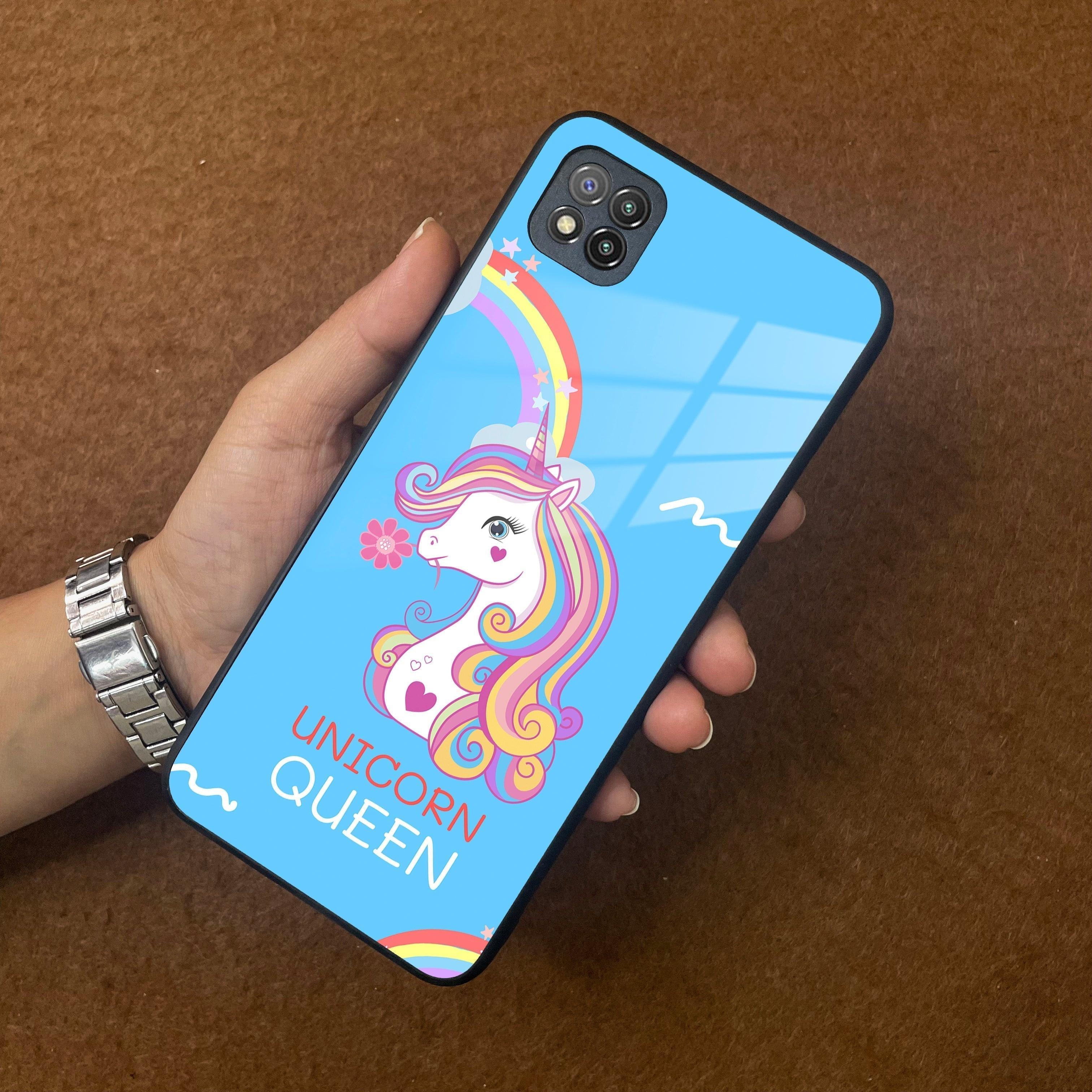 Blue Unicorn Queen Glass Phone Case For Poco - ShopOnCliQ