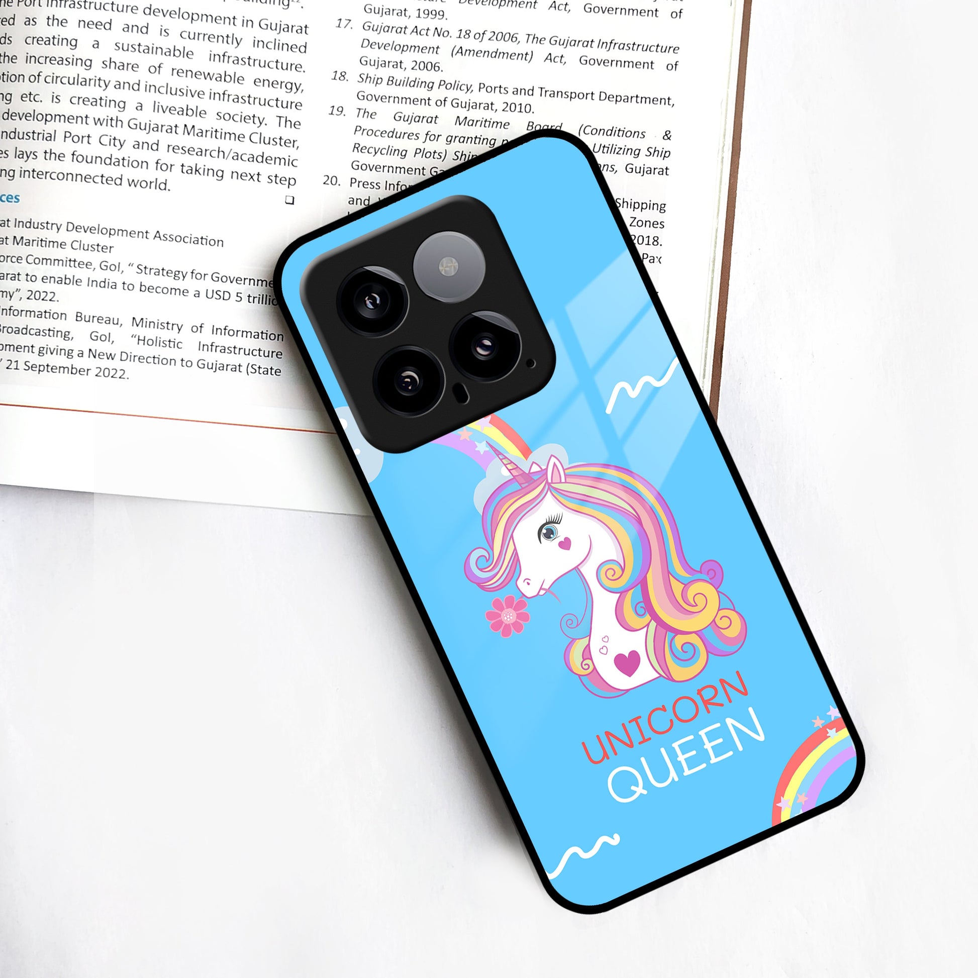 Blue Unicorn Queen Glass Phone Case For Redmi/Xiaomi ShopOnCliQ