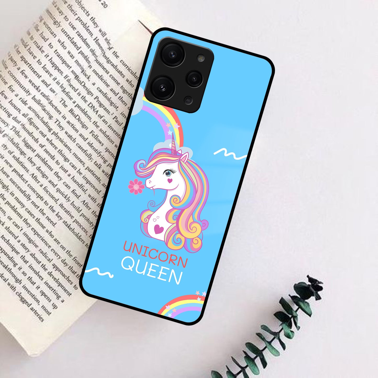 Blue Unicorn Queen Glass Phone Case For Redmi/Xiaomi ShopOnCliQ