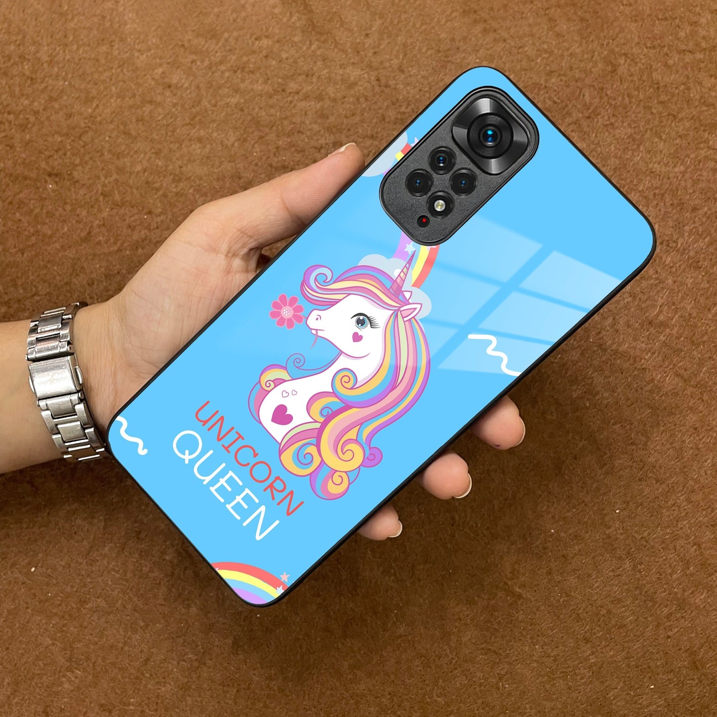 Blue Unicorn Queen Glass Phone Case For Redmi/Xiaomi ShopOnCliQ