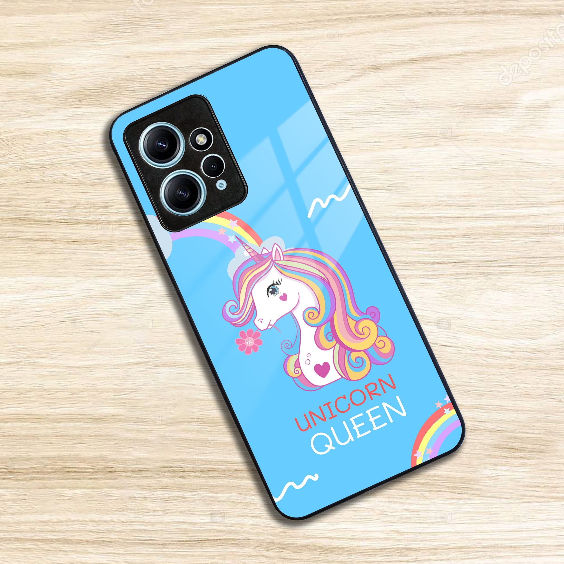 Blue Unicorn Queen Glass Phone Case For Redmi/Xiaomi ShopOnCliQ