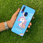 Blue Unicorn Queen Glass Phone Case For Vivo - ShopOnCliQ