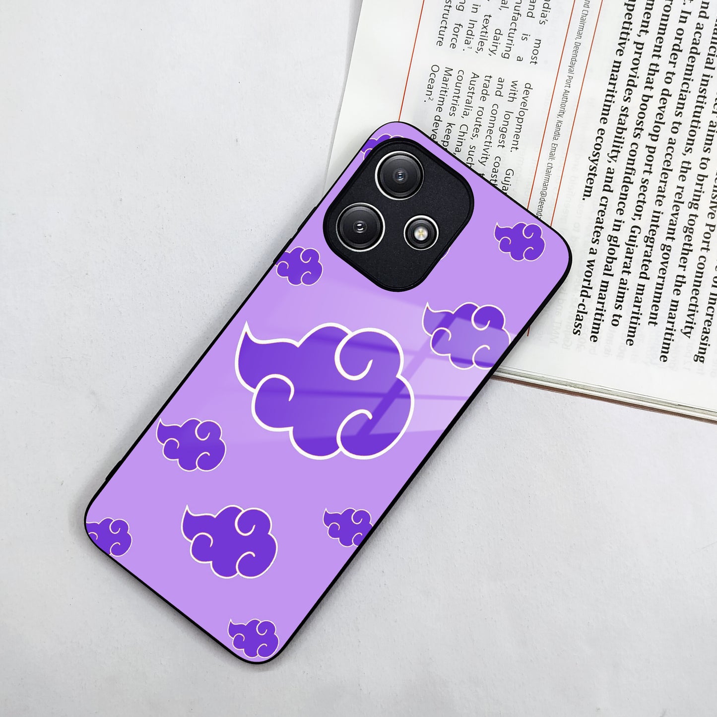 Purple Cloud Mobile Glass Phone Case Cover For Redmi/Xiaomi