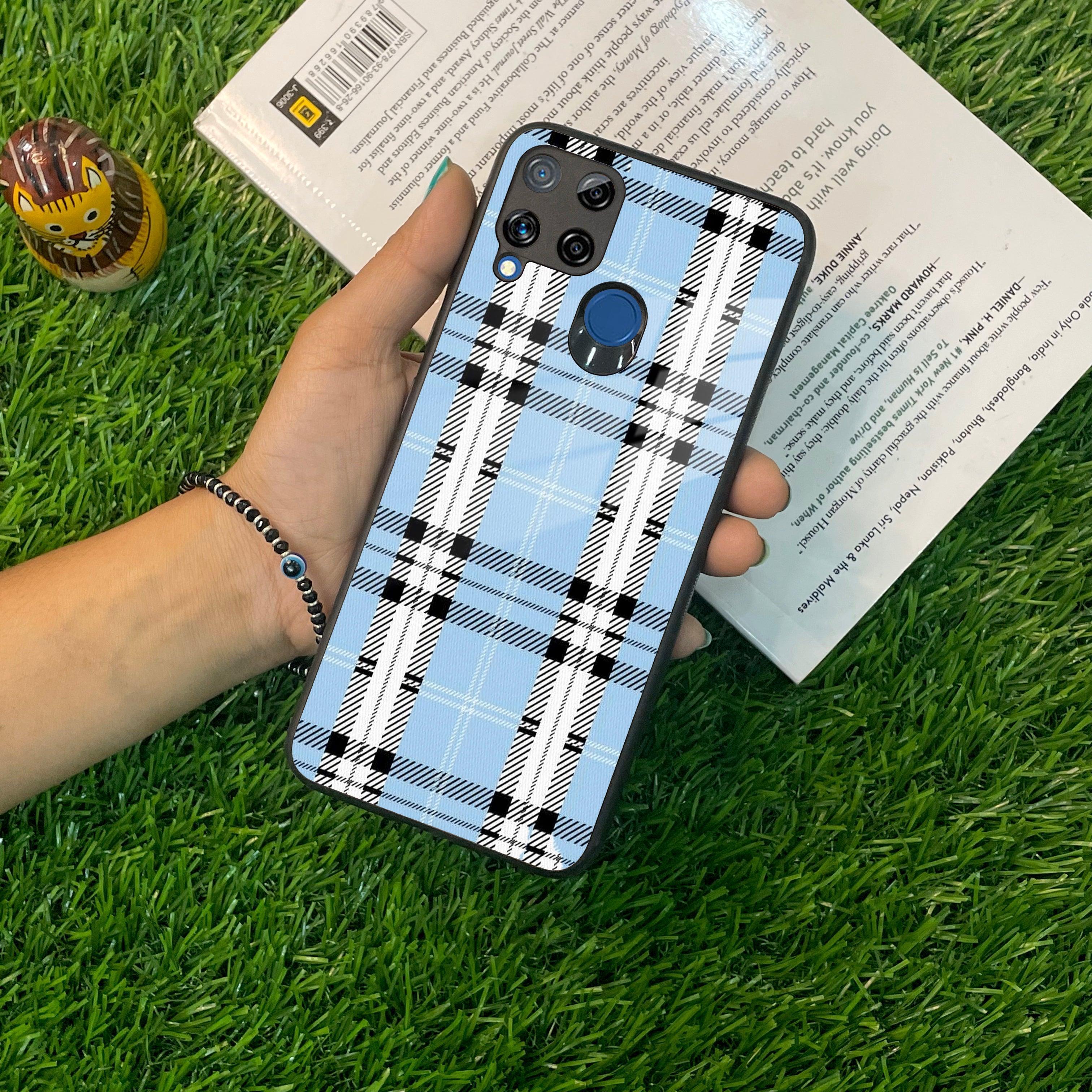 Check Glass Phone Case And Cover For Realme/Narzo - ShopOnCliQ