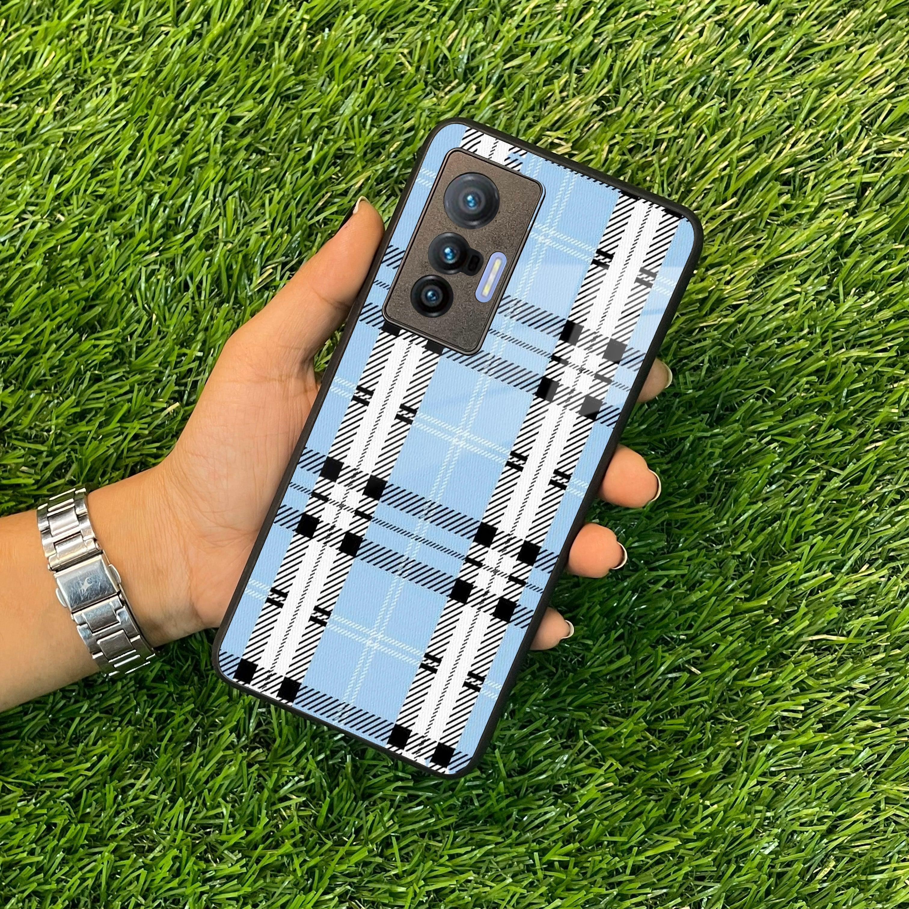 Check Glass Phone Case And Cover For Vivo - ShopOnCliQ