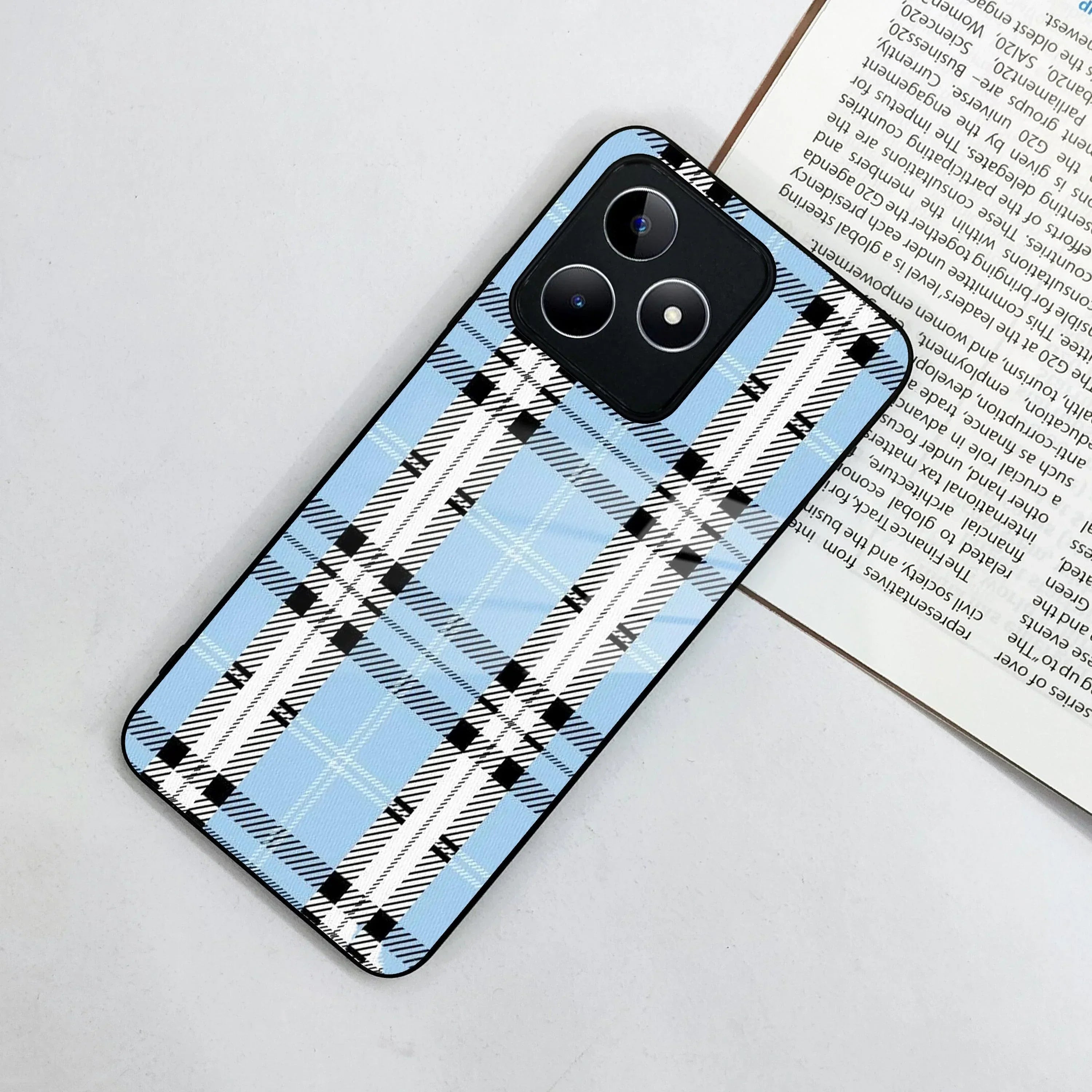 Check Glass Phone Case And Cover For Realme/Narzo - ShopOnCliQ