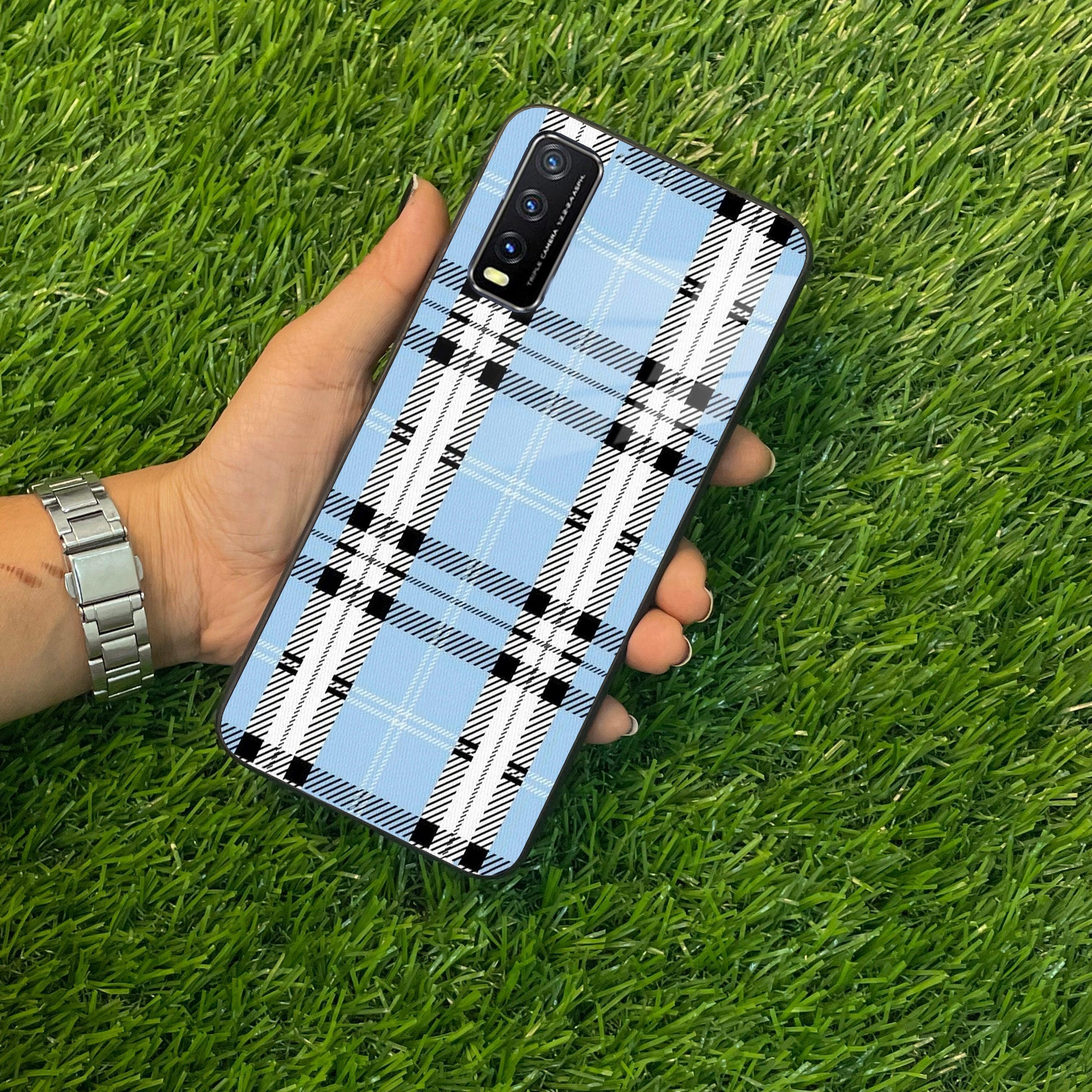Check Glass Phone Case And Cover For Vivo - ShopOnCliQ