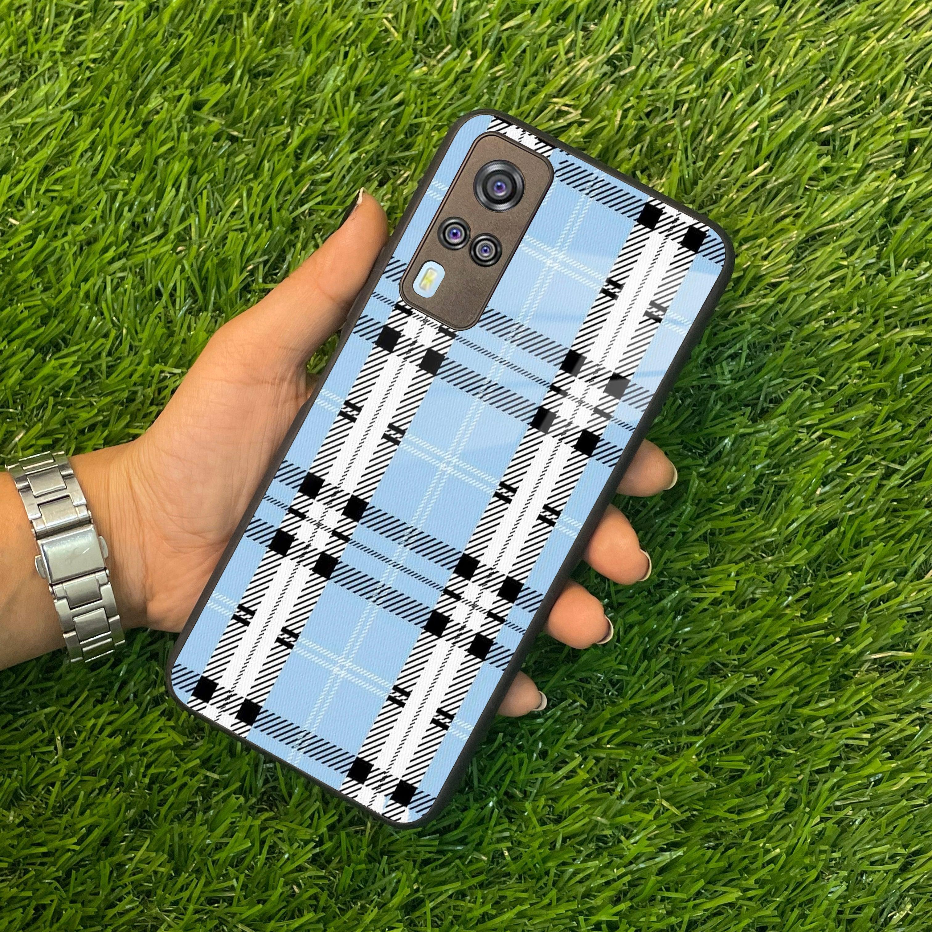 Check Glass Phone Case And Cover For Vivo - ShopOnCliQ