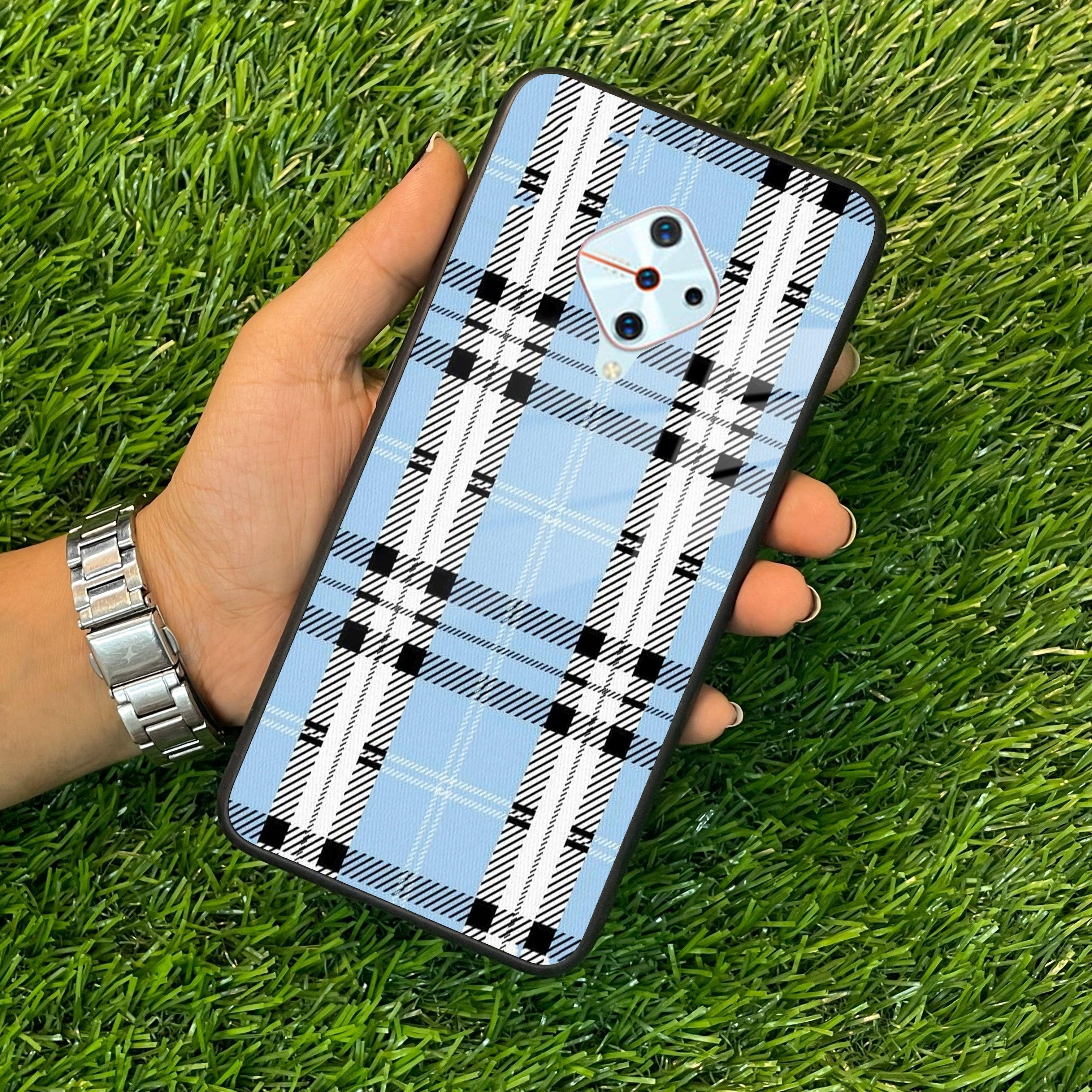 Check Glass Phone Case And Cover For Vivo - ShopOnCliQ