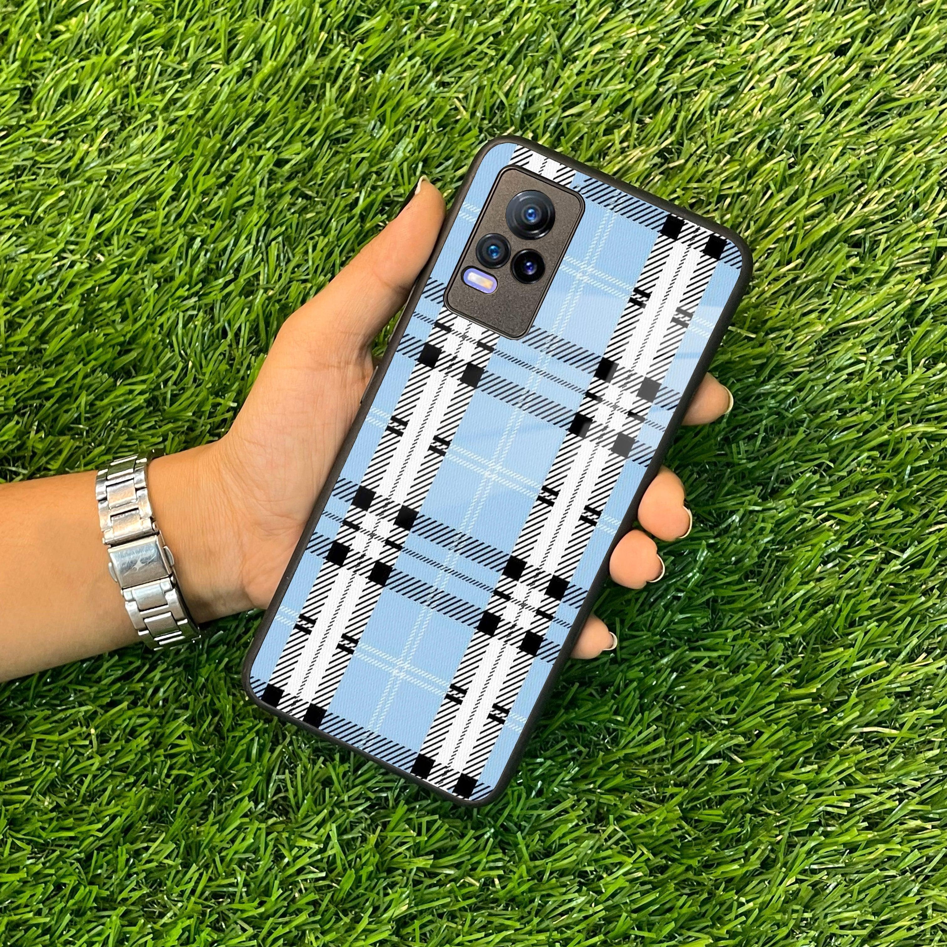Check Glass Phone Case And Cover For Vivo - ShopOnCliQ