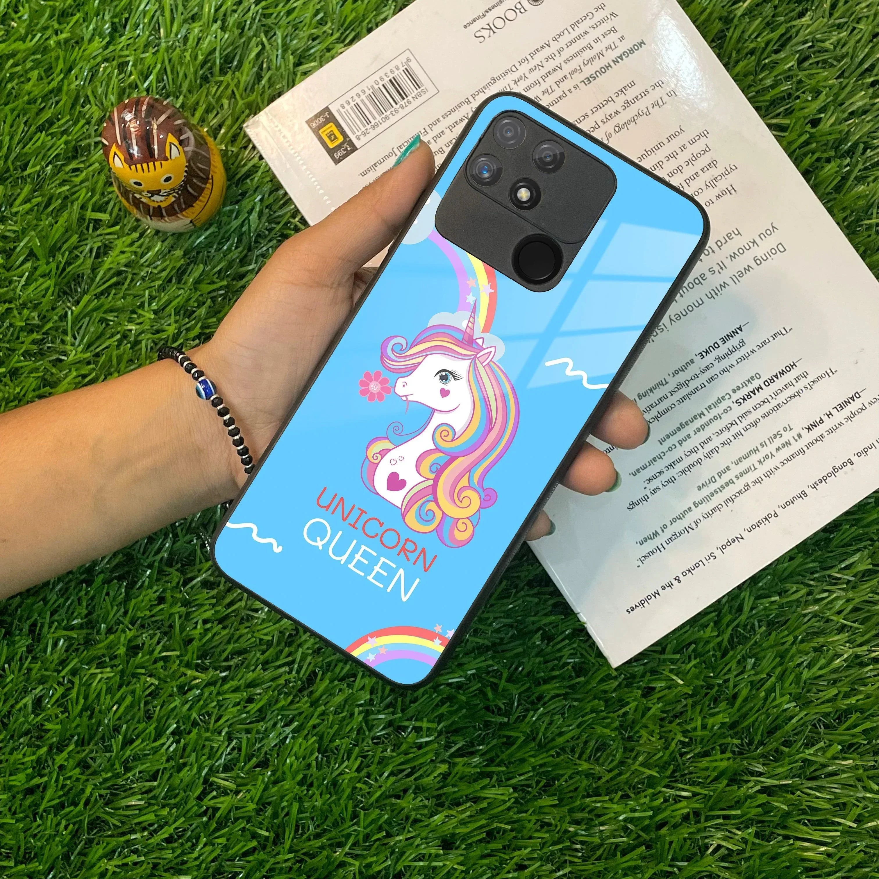 Blue Unicorn Queen Glass Phone Case For Realme/Narzo - ShopOnCliQ