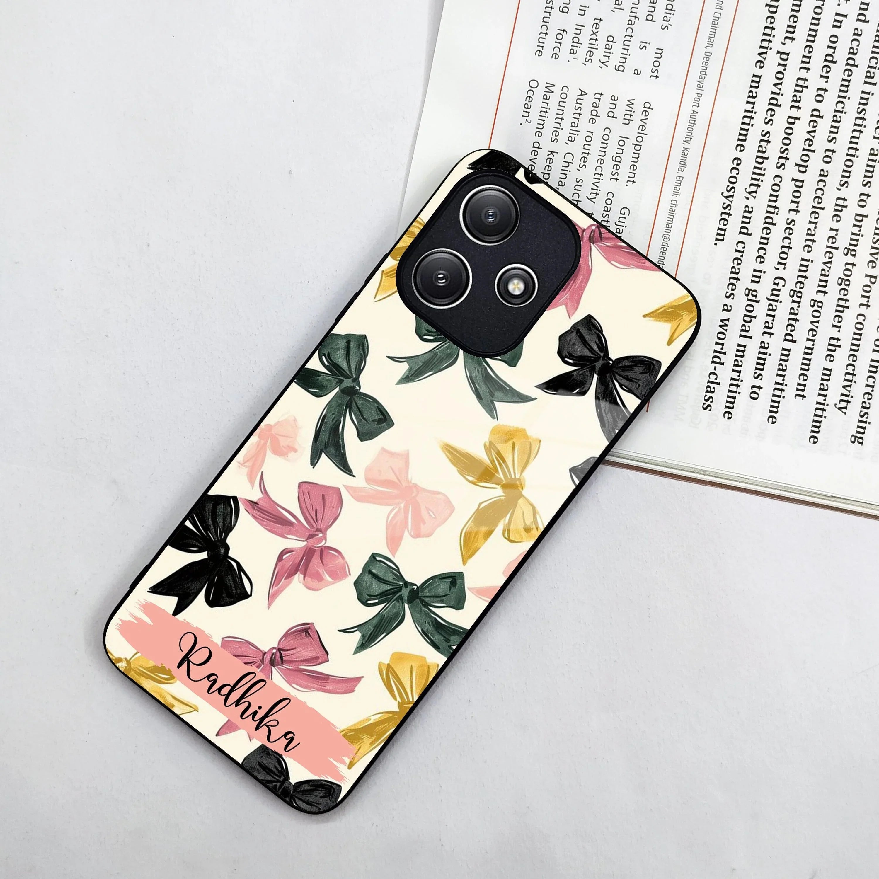 Bow Customize Glass Case Cover For Poco - ShopOnCliQ