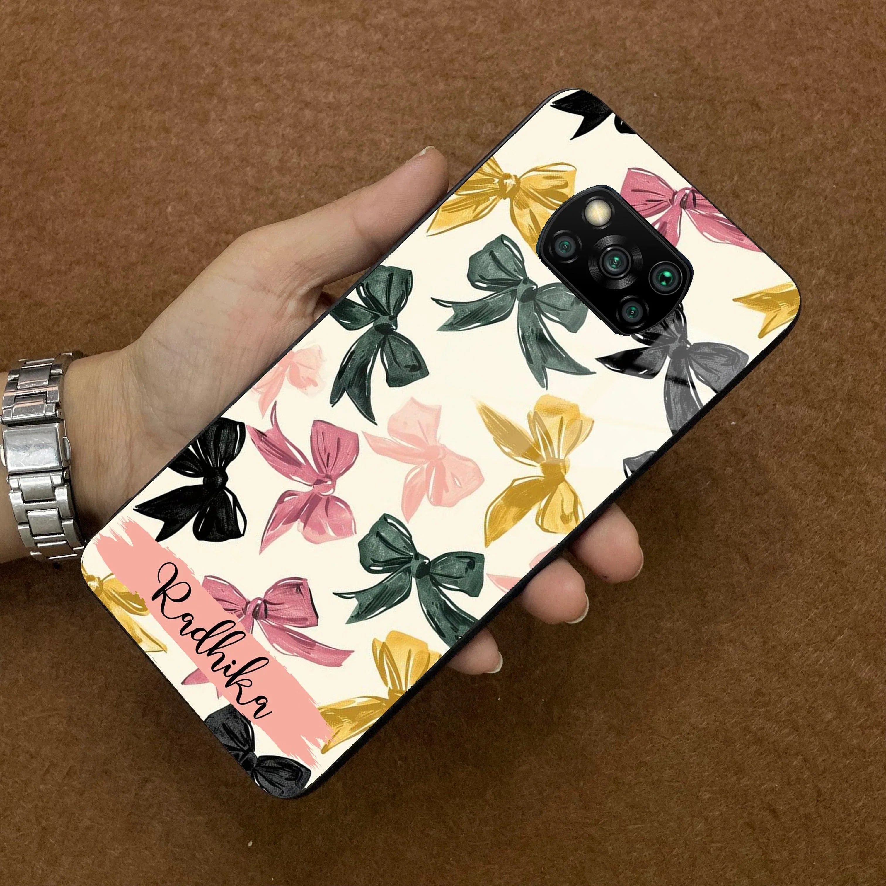 Bow Customize Glass Case Cover For Poco - ShopOnCliQ