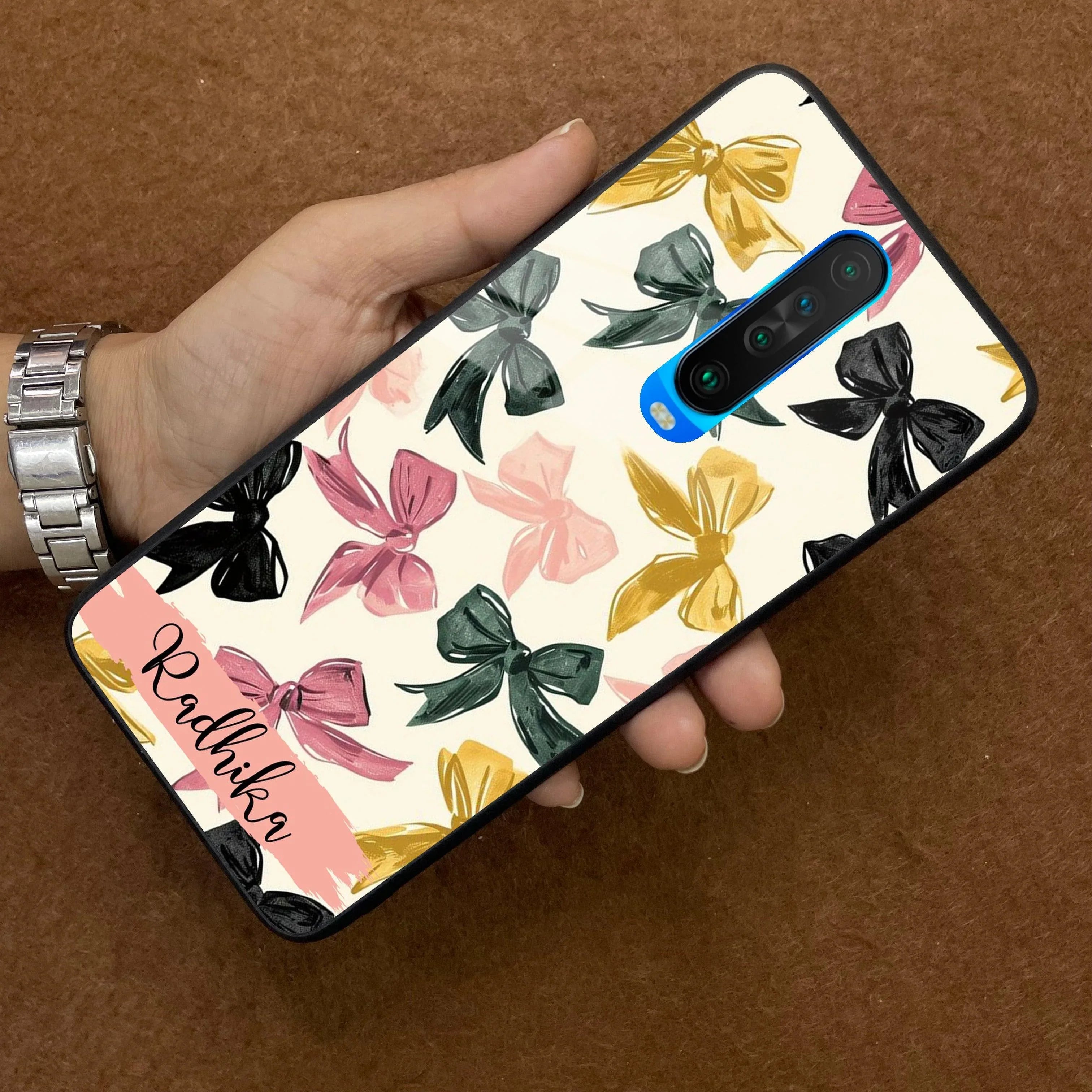 Bow Customize Glass Case Cover For Poco - ShopOnCliQ