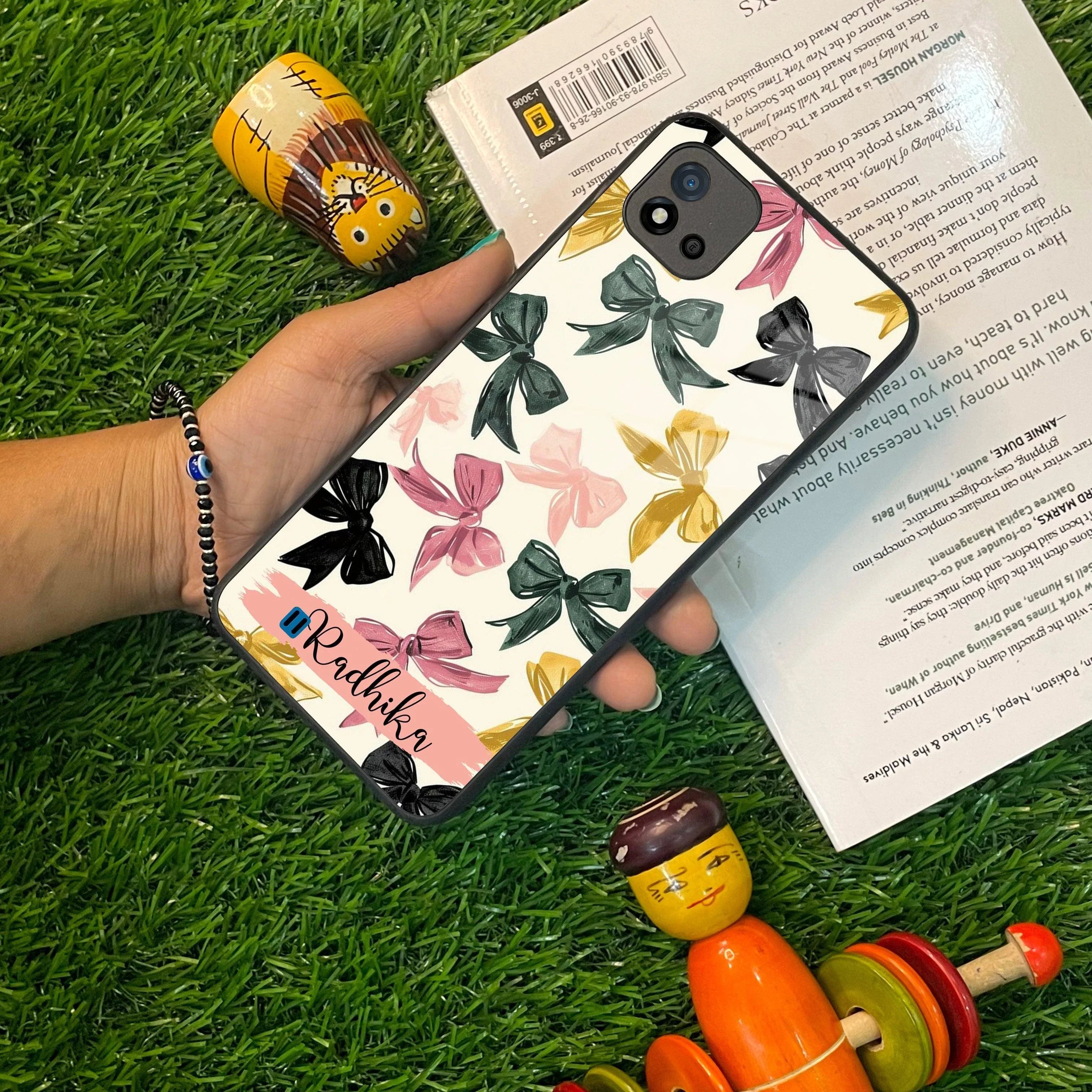 Bow Customize Glass Case Cover For Realme/Narzo - ShopOnCliQ