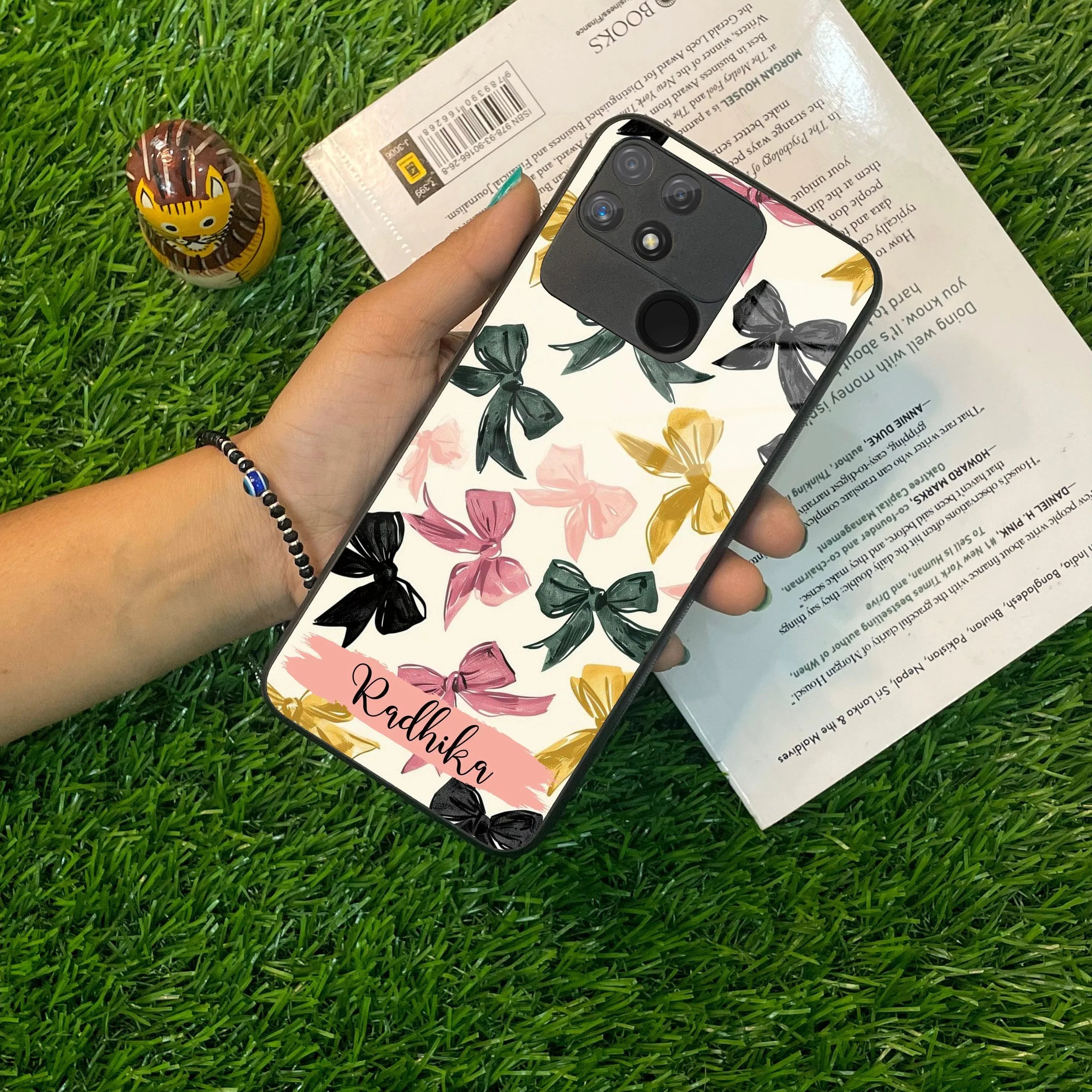 Bow Customize Glass Case Cover For Realme/Narzo - ShopOnCliQ