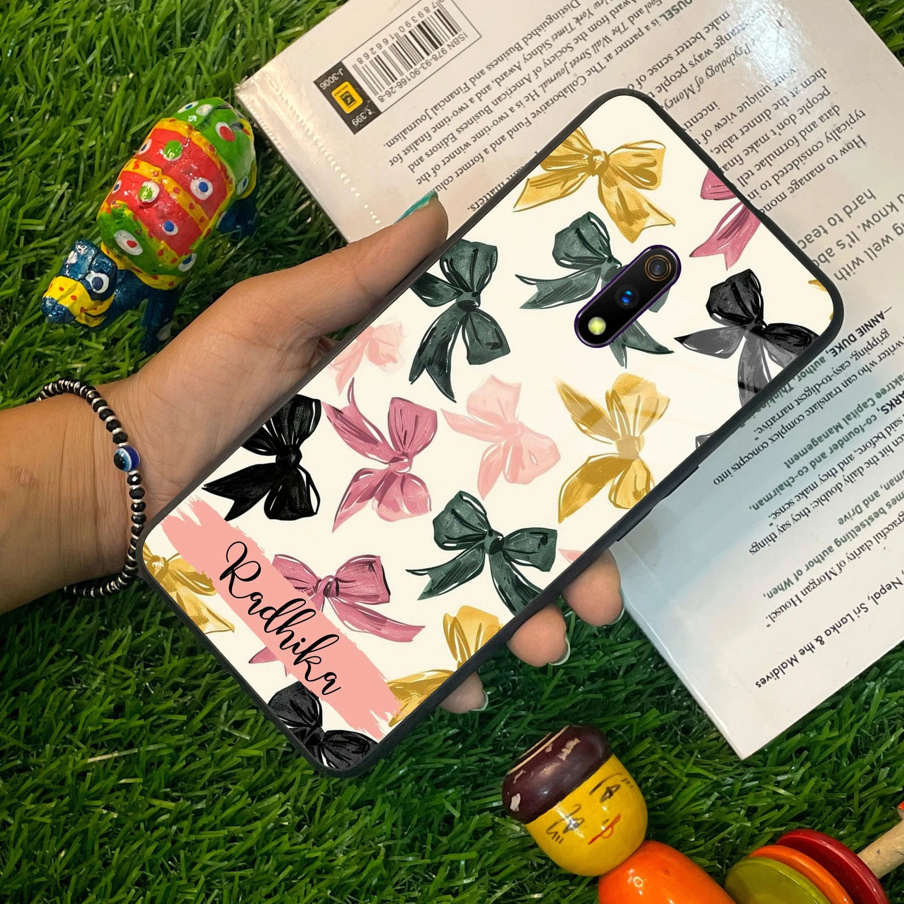 Bow Customize Glass Case Cover For Realme/Narzo - ShopOnCliQ