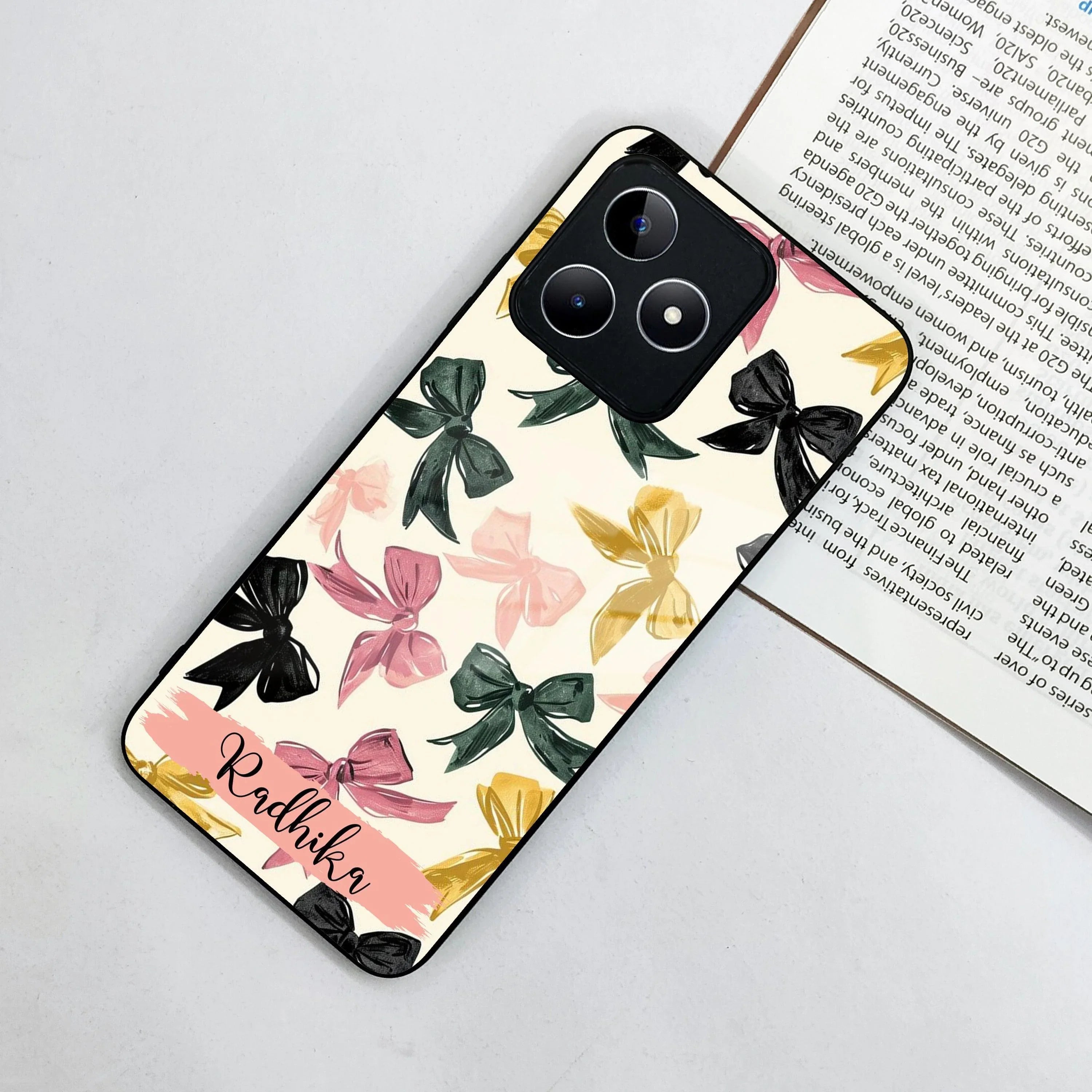 Bow Customize Glass Case Cover For Realme/Narzo - ShopOnCliQ