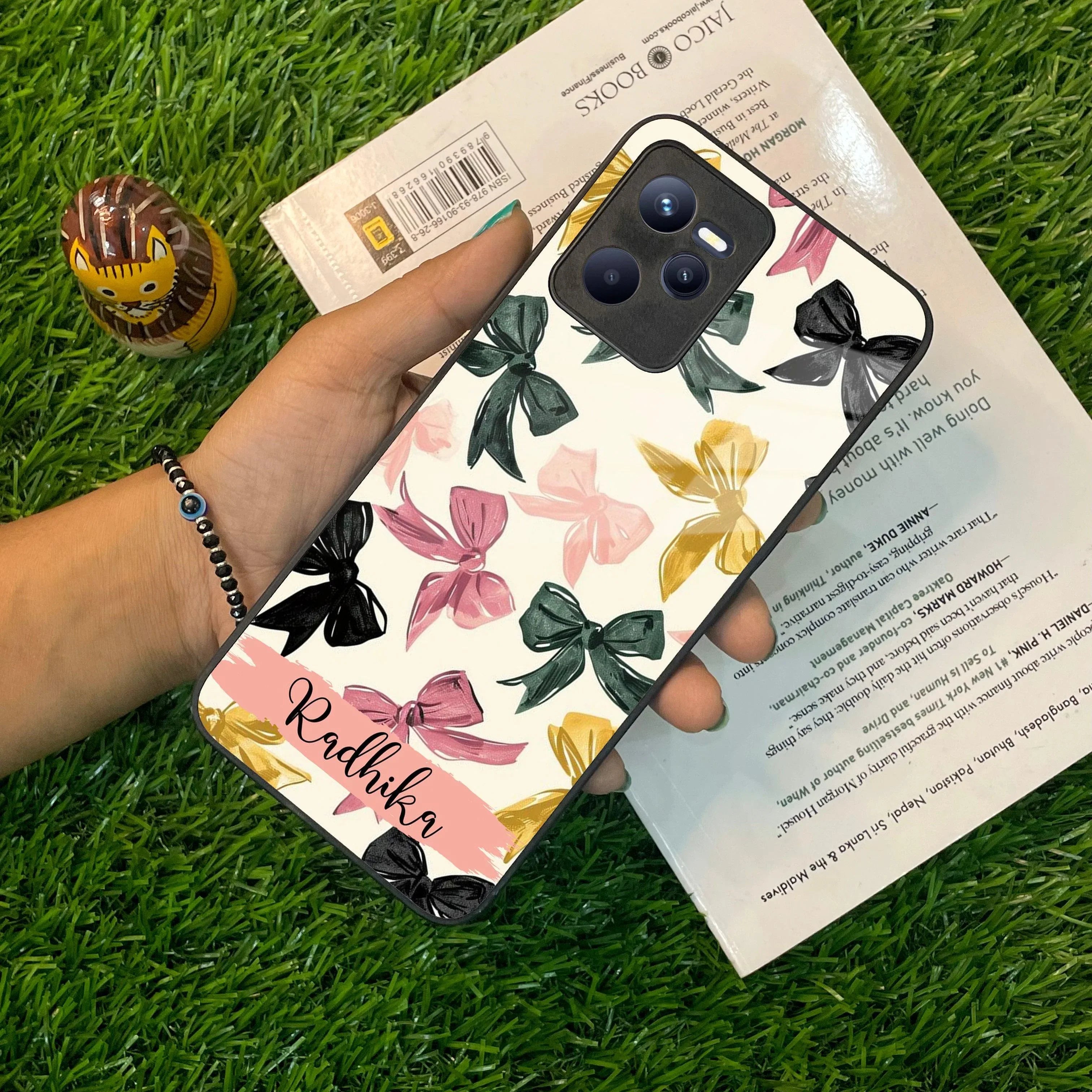 Bow Customize Glass Case Cover For Realme/Narzo - ShopOnCliQ