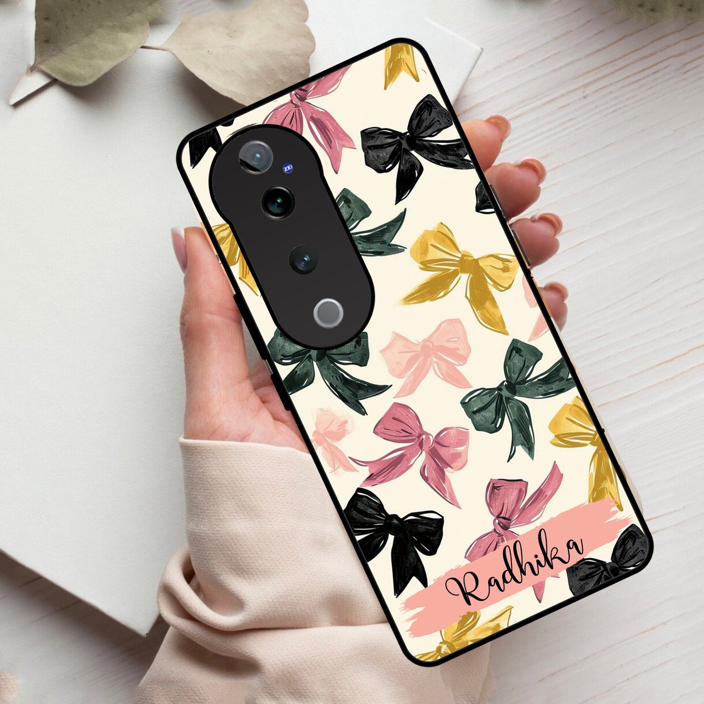 Bow Customize Glass Case Cover For Vivo ShopOnCliQ