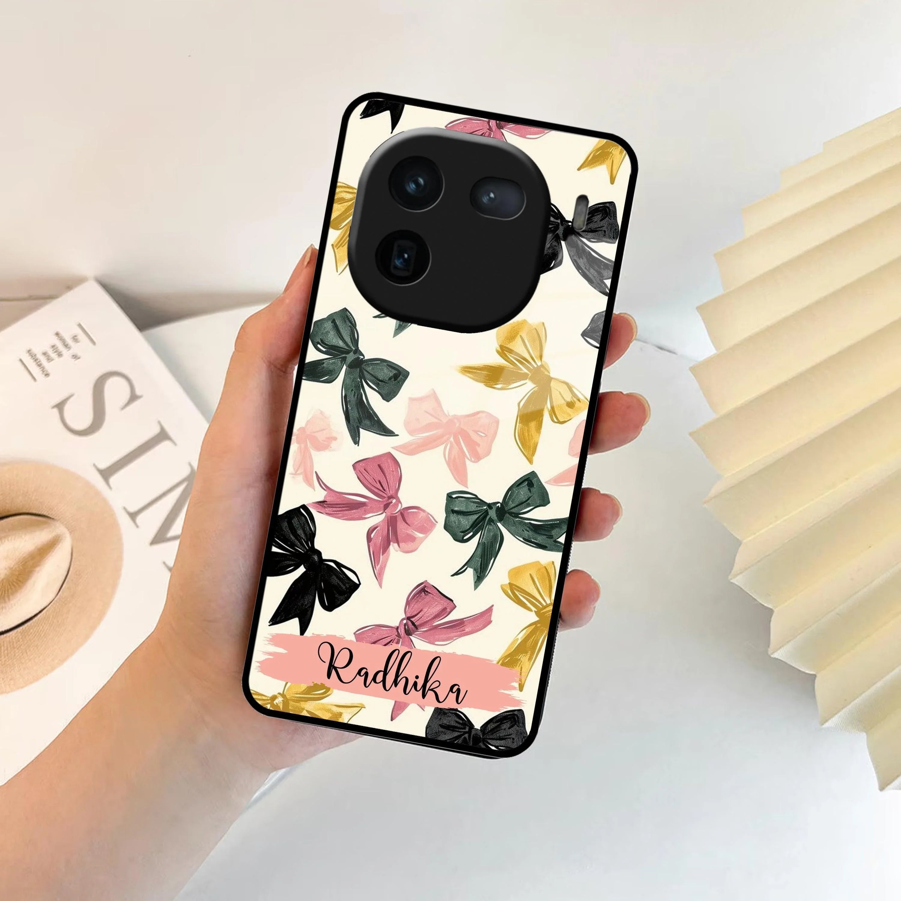 Bow Customize Glass Case Cover For Vivo - ShopOnCliQ
