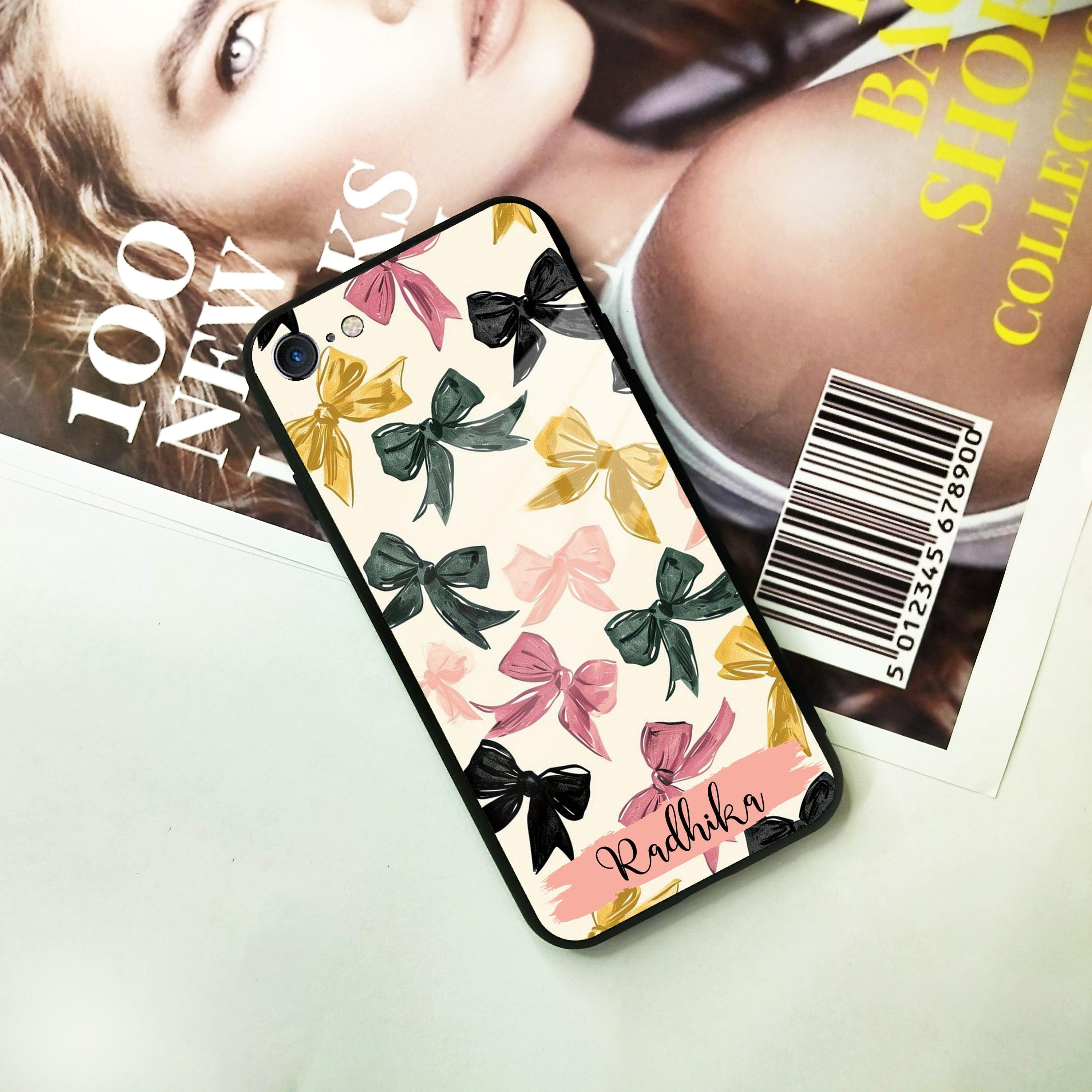 Bow Customize Glass Case Cover For iPhone - ShopOnCliQ