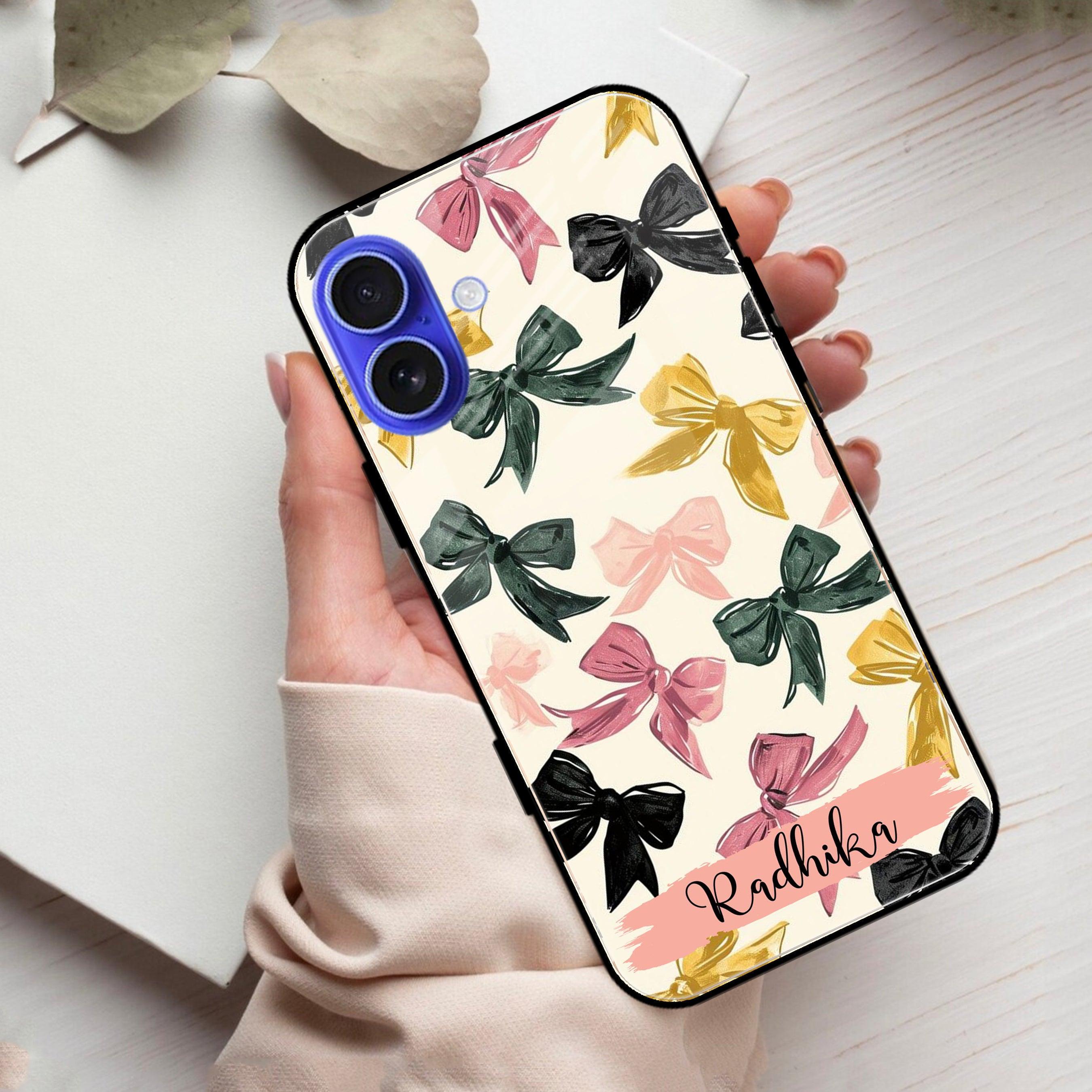 Bow Customize Glass Case Cover For iPhone - ShopOnCliQ