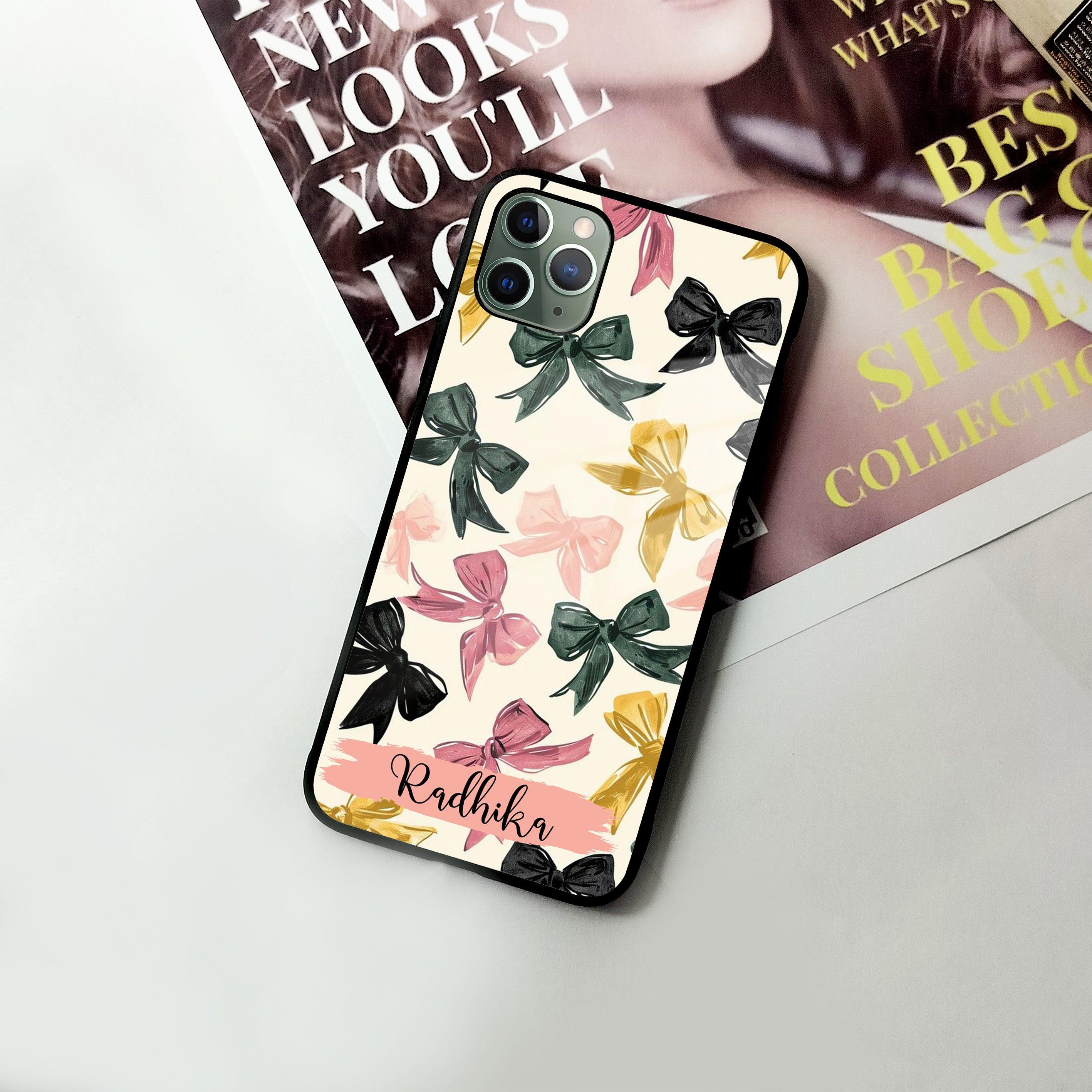Bow Customize Glass Case Cover For iPhone - ShopOnCliQ