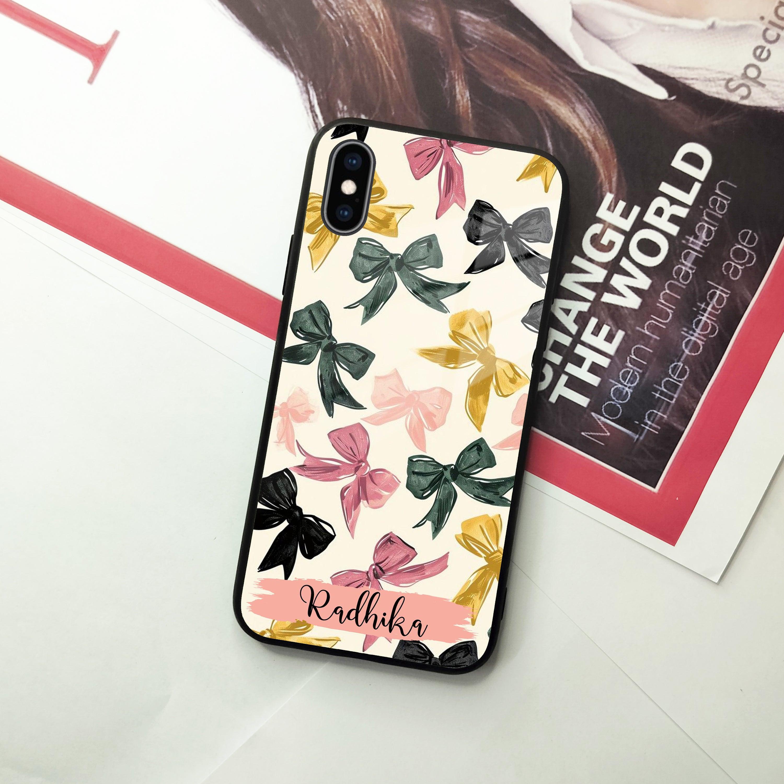 Bow Customize Glass Case Cover For iPhone - ShopOnCliQ