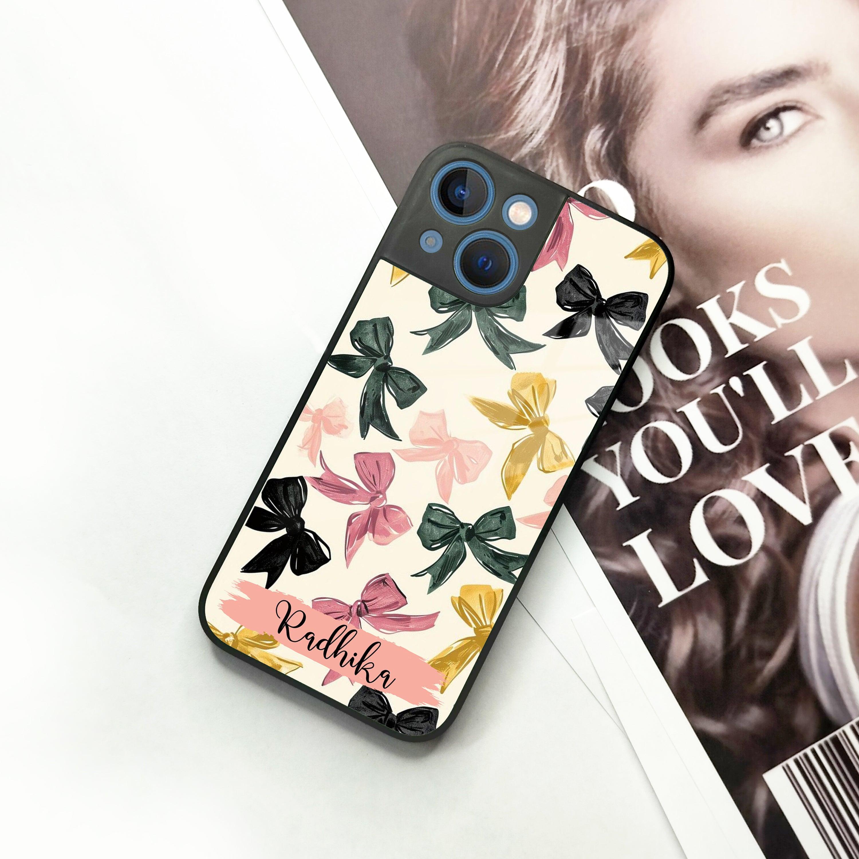Bow Customize Glass Case Cover For iPhone - ShopOnCliQ