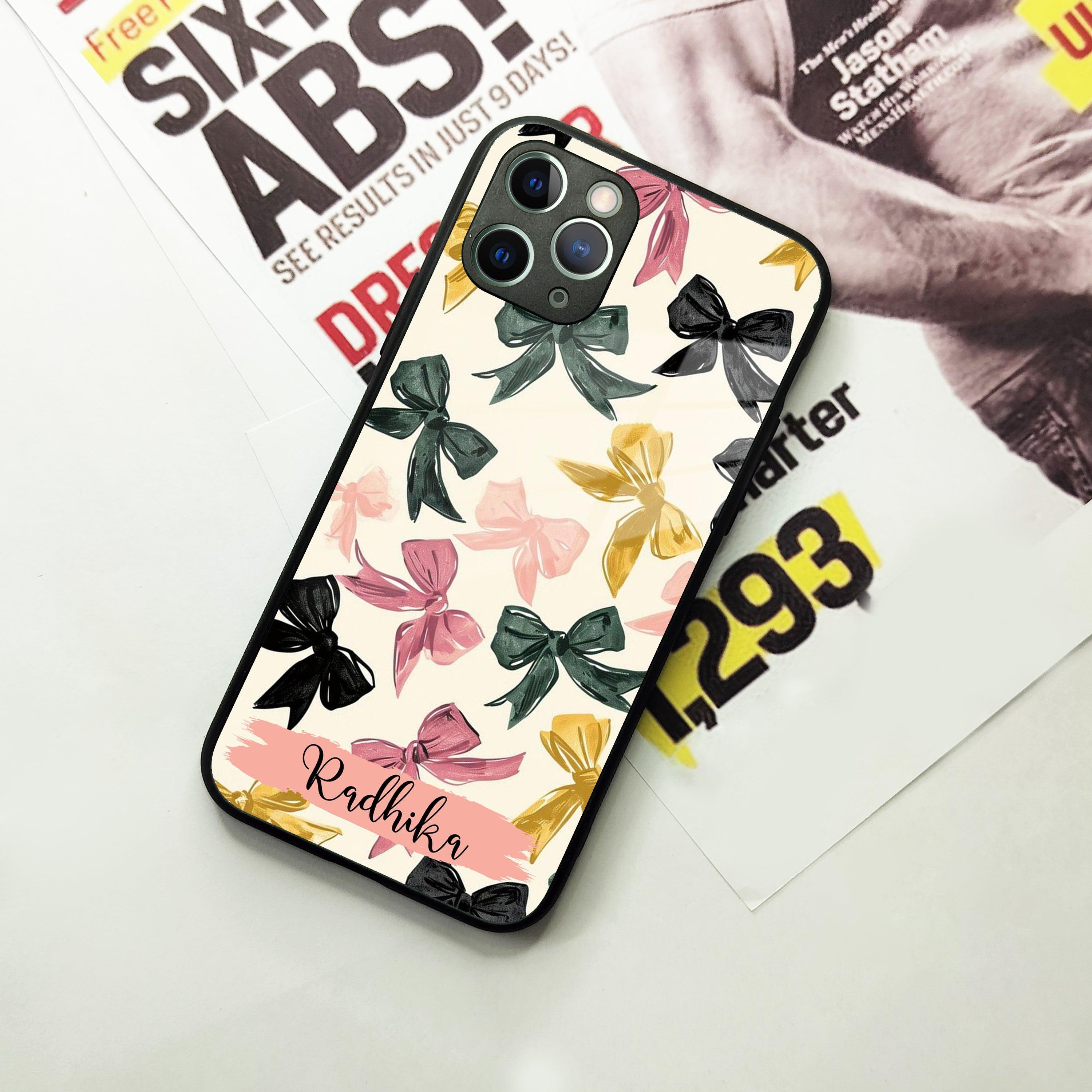 Bow Customize Glass Case Cover For iPhone - ShopOnCliQ
