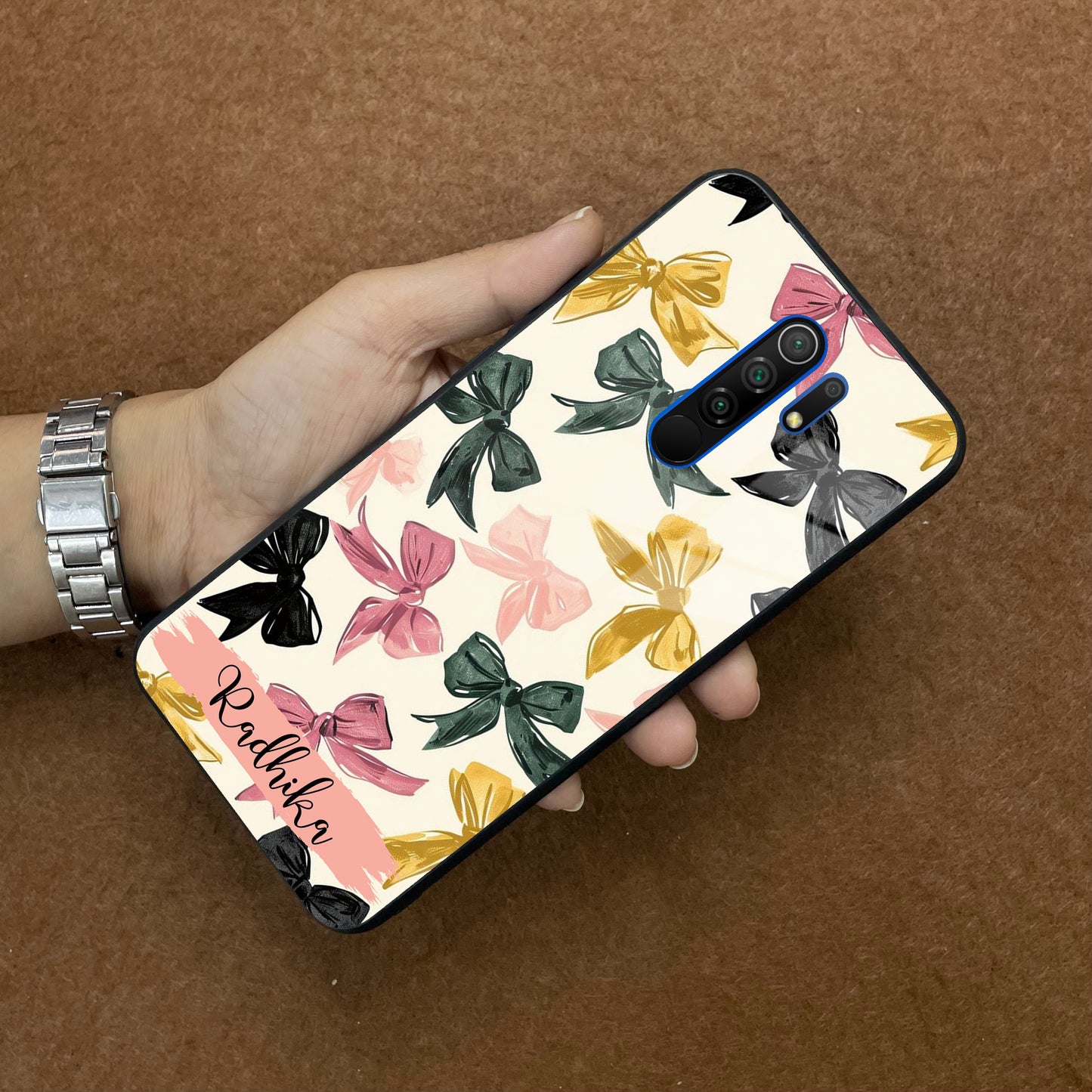 Bow Customize Glass Case Cover For Redmi/Xiaomi
