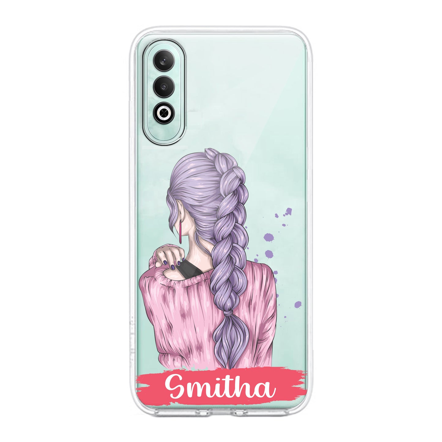 Braid Girl Customize Transparent Silicon Case For OnePlus - ShopOnCliQ