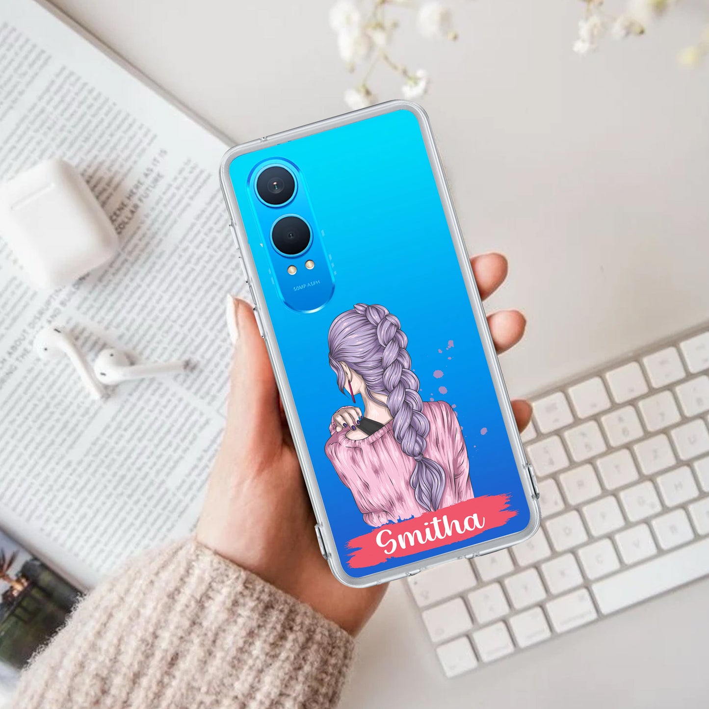 Braid Girl Customize Transparent Silicon Case For OnePlus ShopOnCliQ