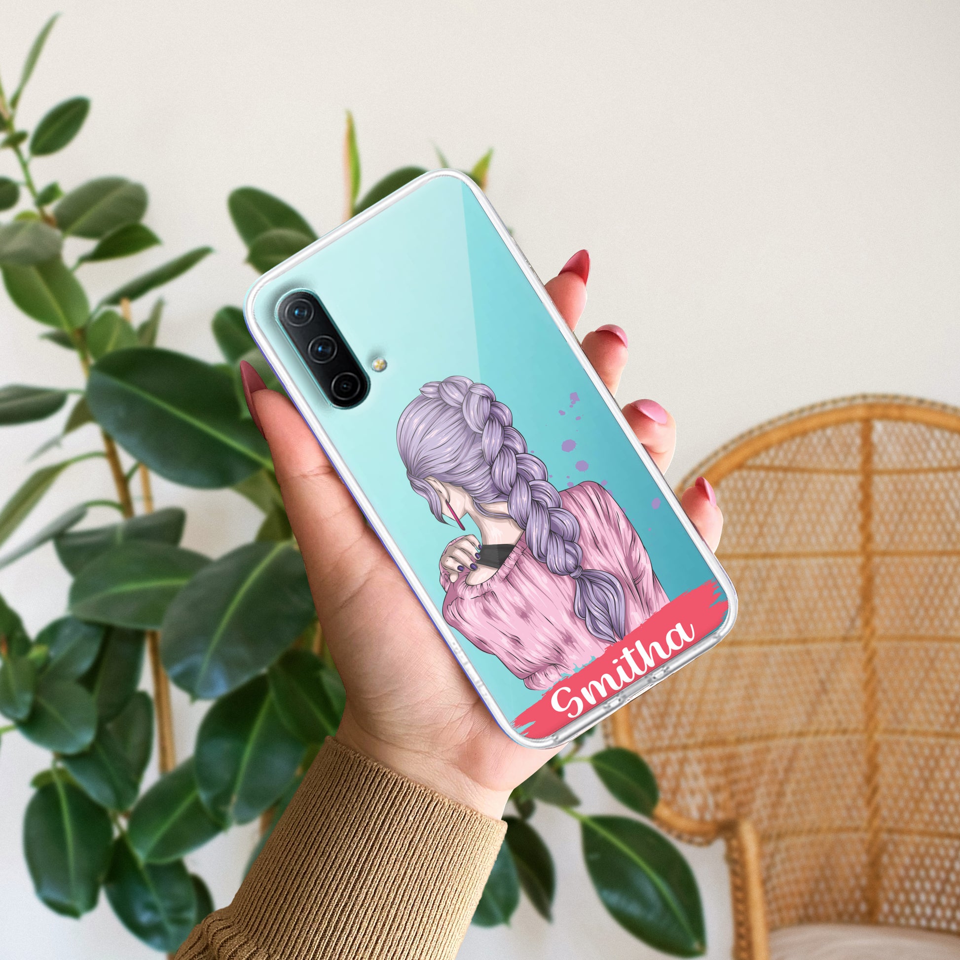 Braid Girl Customize Transparent Silicon Case For OnePlus ShopOnCliQ