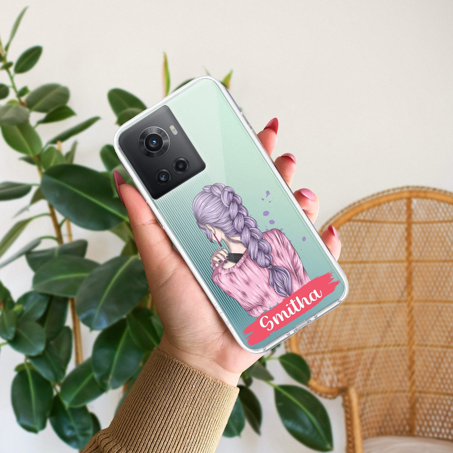 Braid Girl Customize Transparent Silicon Case For OnePlus ShopOnCliQ