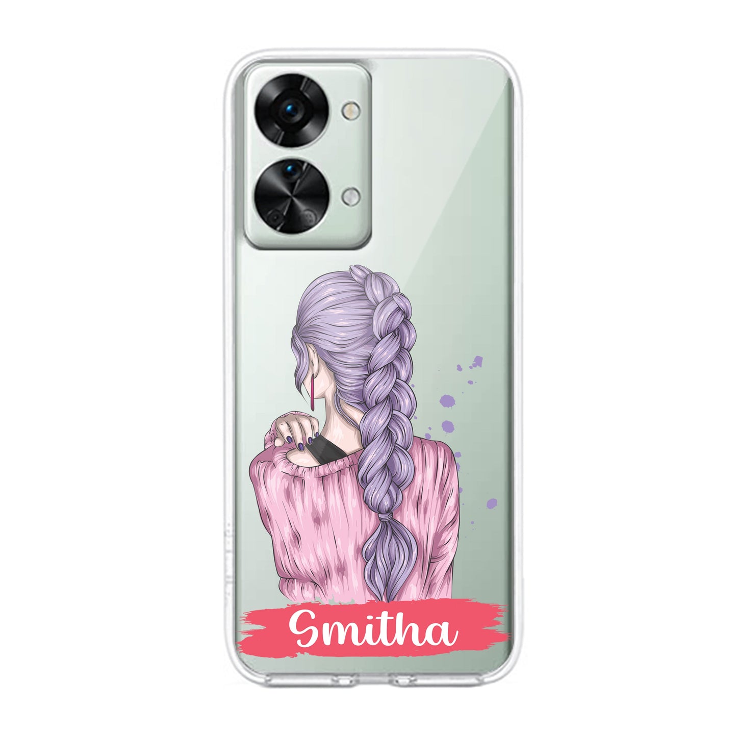 Braid Girl Customize Transparent Silicon Case For OnePlus ShopOnCliQ