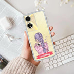 Braid Girl Customize Anti Yellow Case For Oppo A59 5G