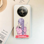 Braid Girl Customize Transparent Silicon Case For Realme 14 Pro 5G
