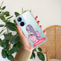 Braid Girl Customize Anti Yelllow Case For Realme C55