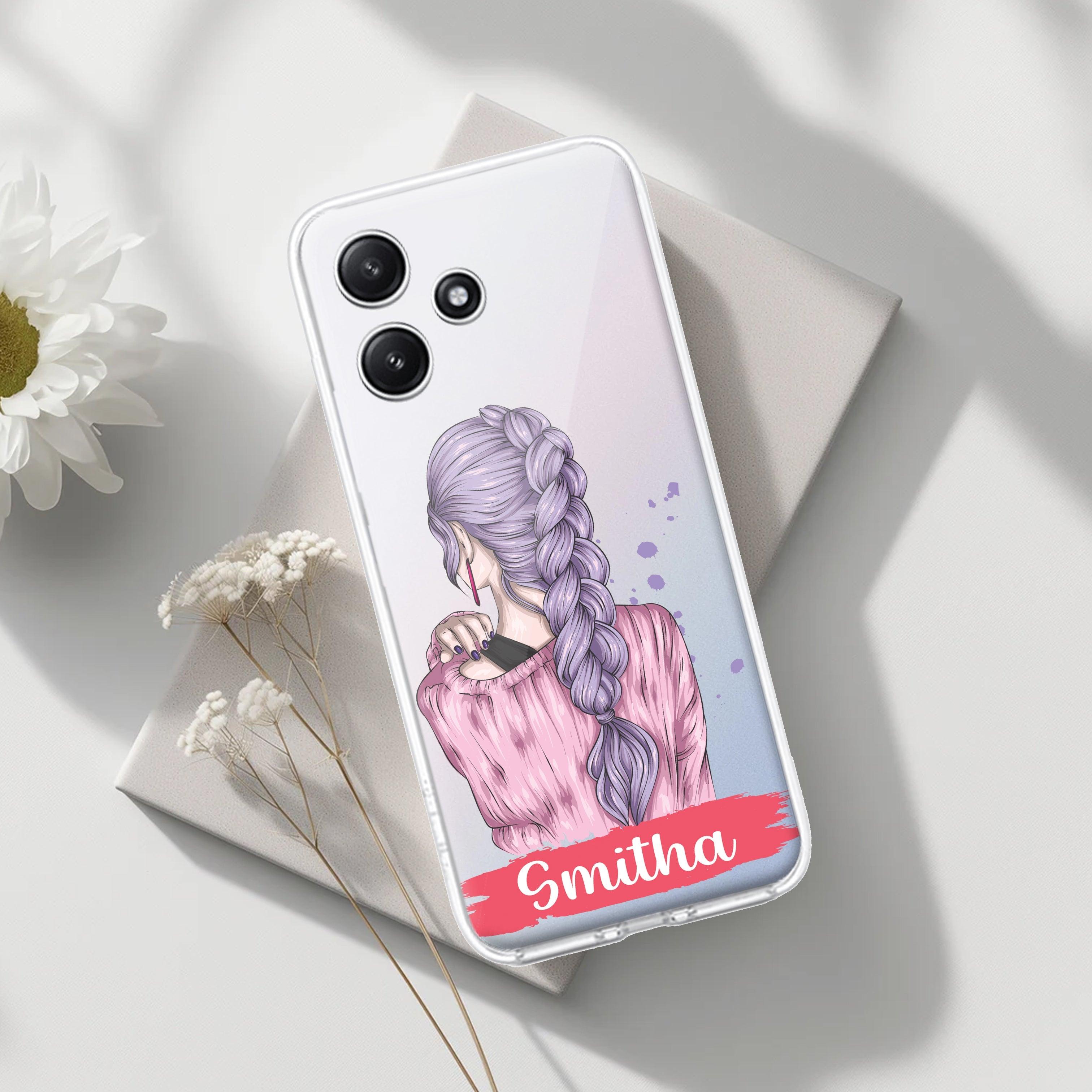 Braid Girl Customize Transparent Silicon Case For Redmi/Xiaomi - ShopOnCliQ