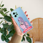 Braid Girl Customize Transparent Silicon Case For Mi 11i