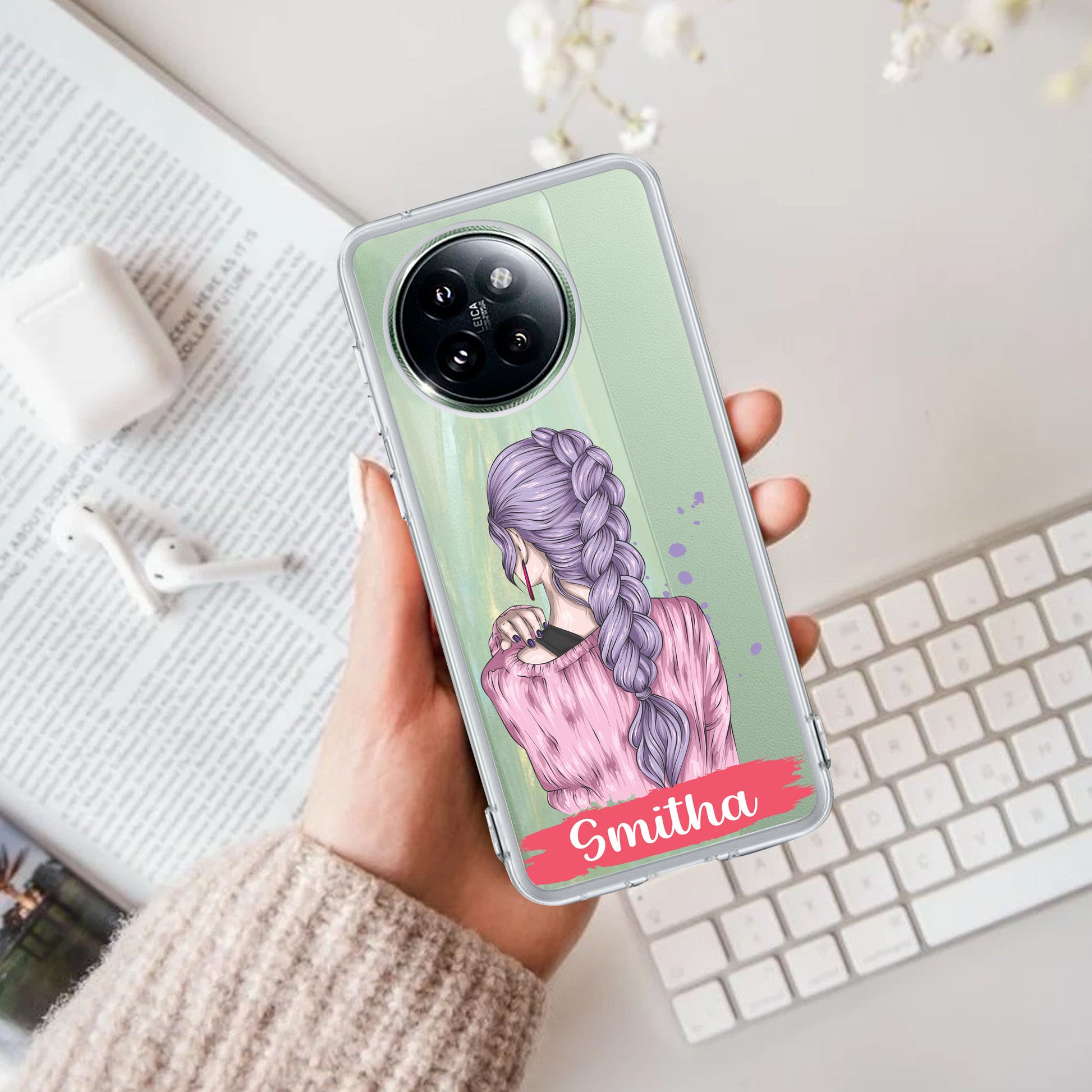 Braid Girl Customize Transparent Silicon Case For Redmi/Xiaomi ShopOnCliQ